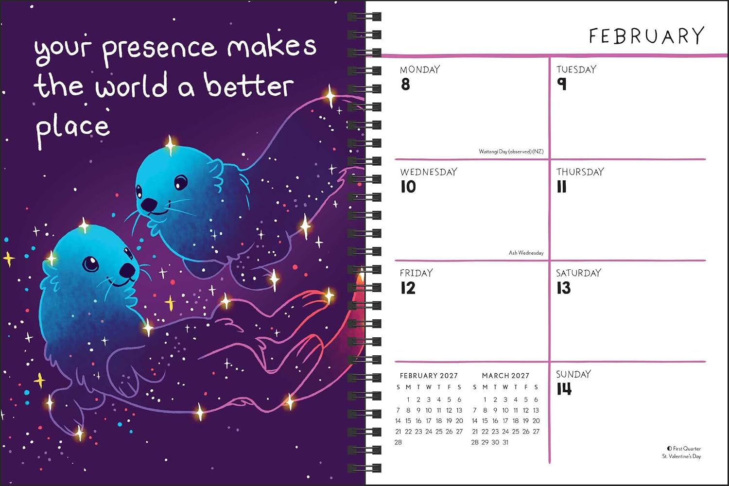 Kate Allan 2027 Weekly/Monthly Planner Calendar: Be on Your Own Side Today