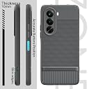Pikkme Back Cover for Realme P4x 5G Camera Protection 3D Hexa Cube Design Silicone Protective Bumper Case (Grey) gallery image