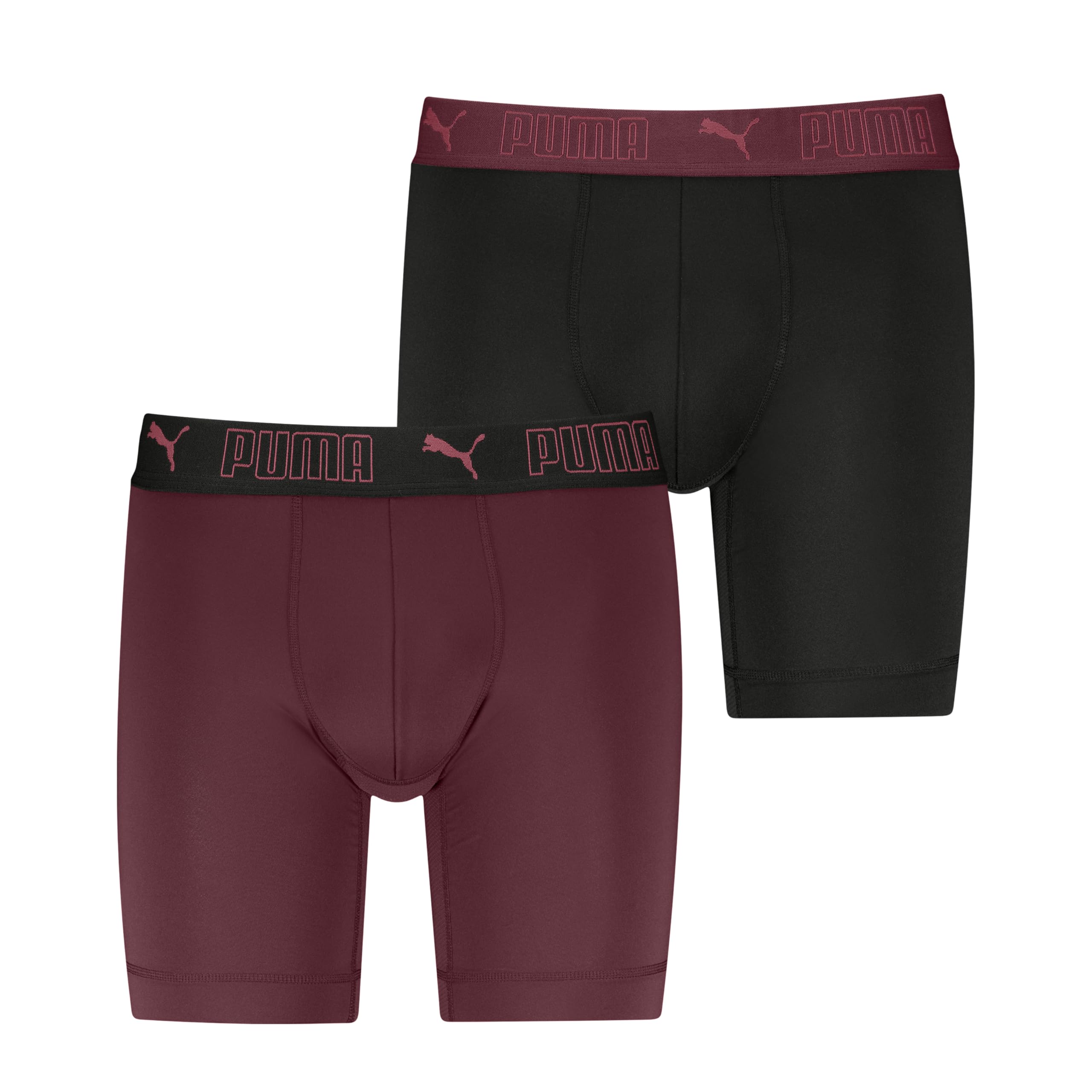 PUMA Men Sport Microfiber Long Boxers 2P