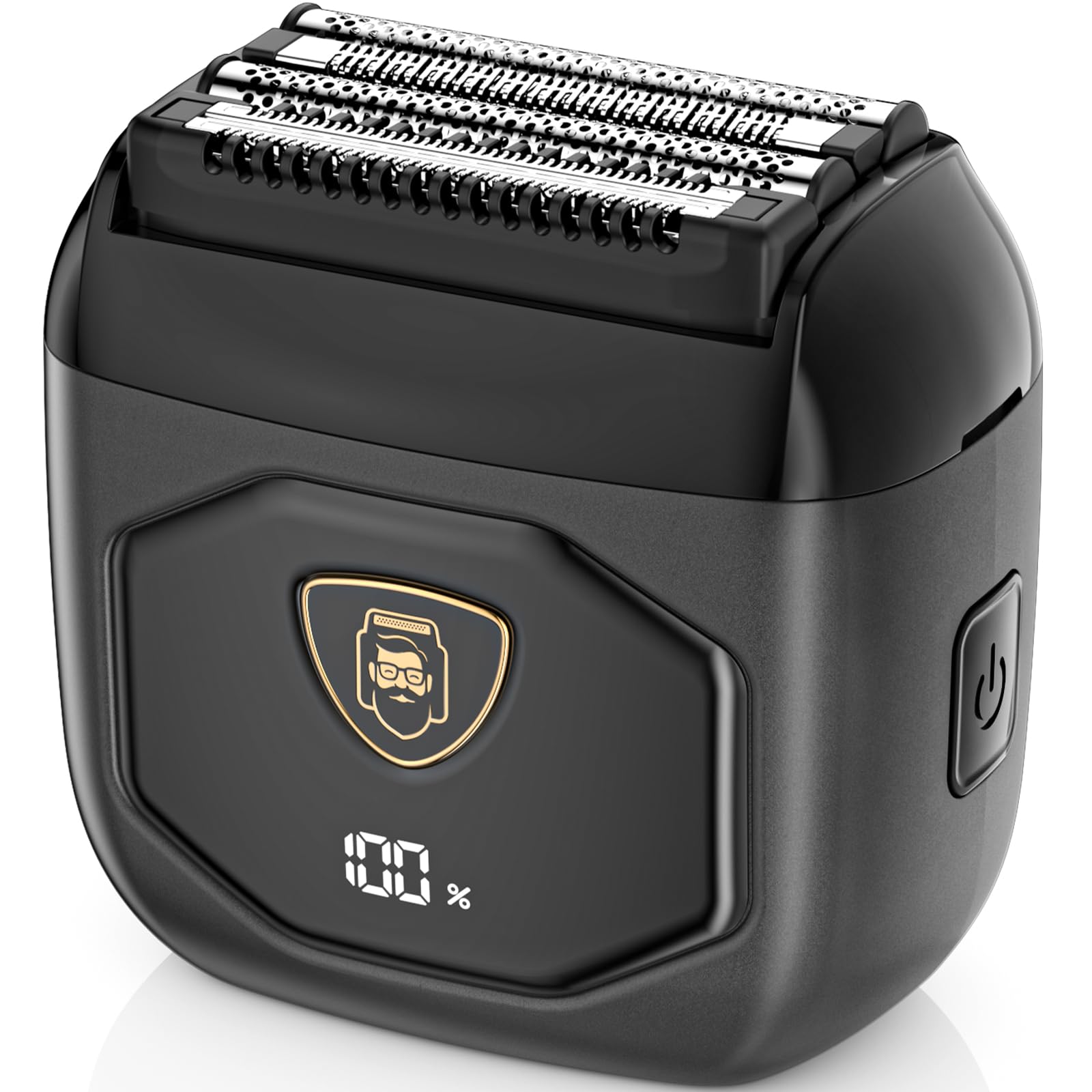 Electric Foil Shaver for Men: Full-Metal Body & 4 Floating Blades Space Black