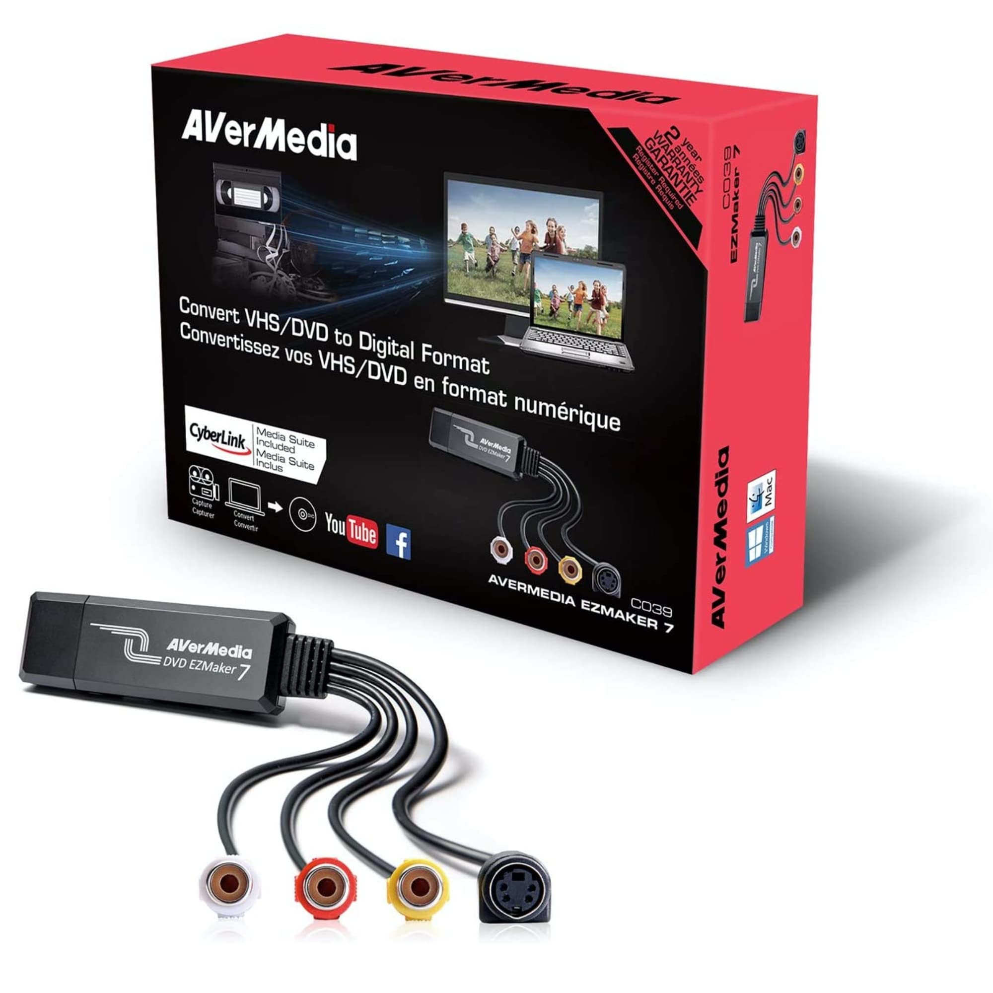 AVerMedia 61C039XX00BH - Capturador de Video