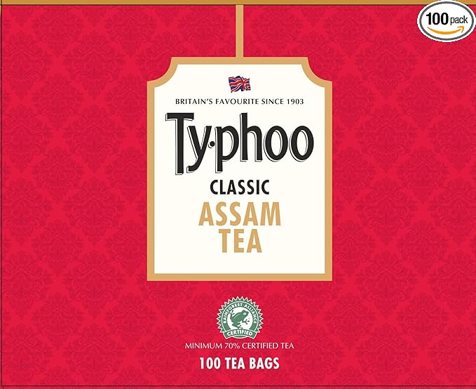 Ty-phoo Classic Assam Tea, 100 Tea Bags, 1.8 Grams