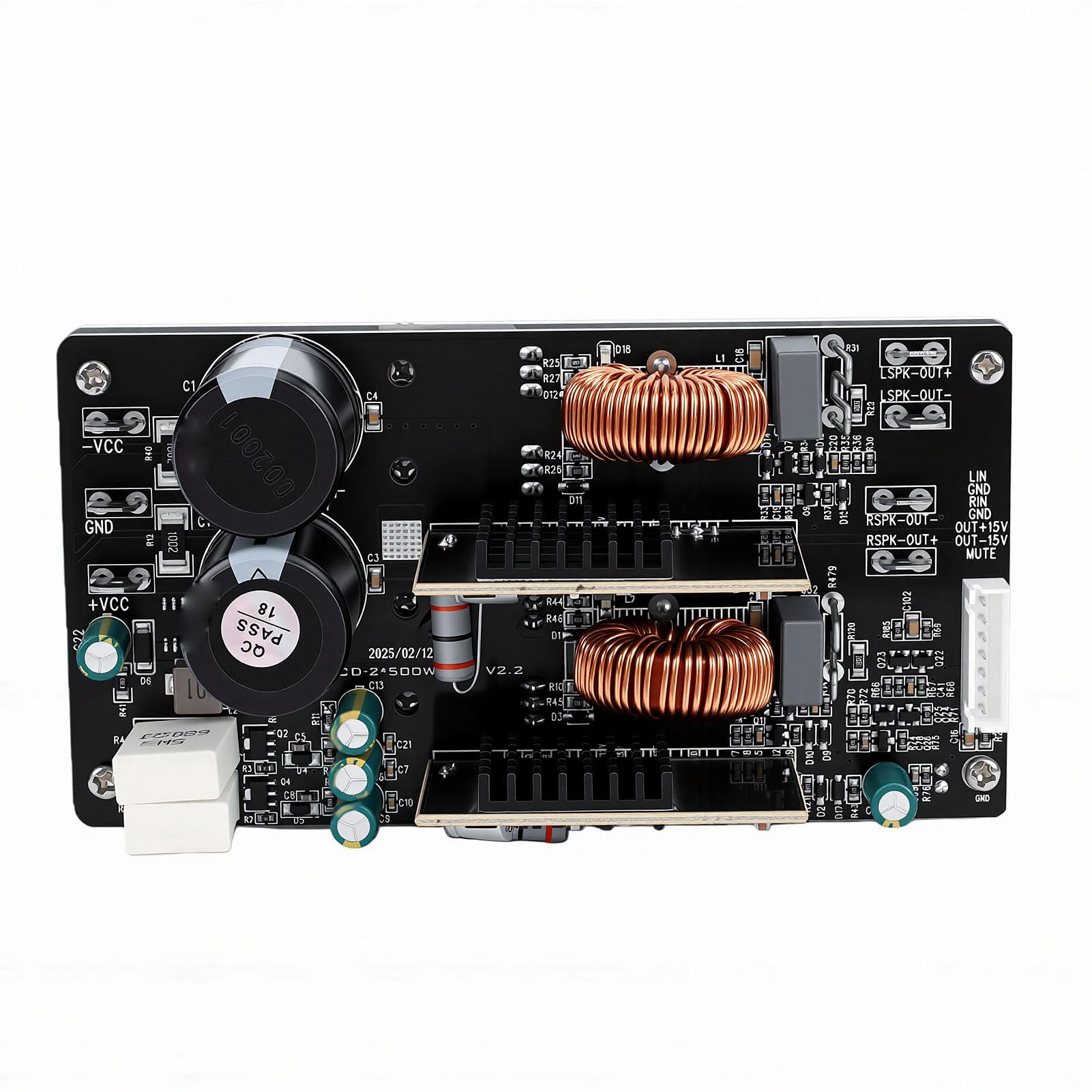 Scheda Amplificatore a Doppio Canale, Potente Modulo Amplificatore di Potenza di Classe D, Uscita da 800 W per Sistemi Audio Domestici e Automobilistici, Materiale PCB