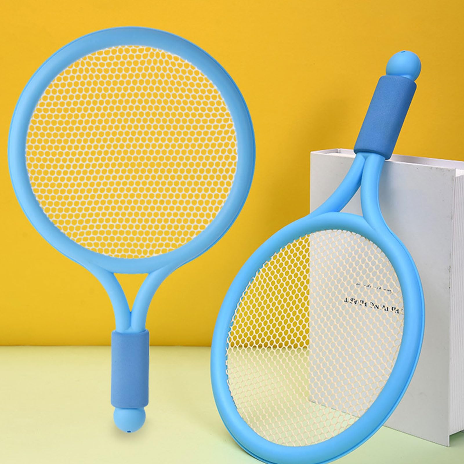 Juego de raqueta de tenis para niños, raqueta de bádminton con tenis y 2 volantes para interiores y exteriores, juego de playa