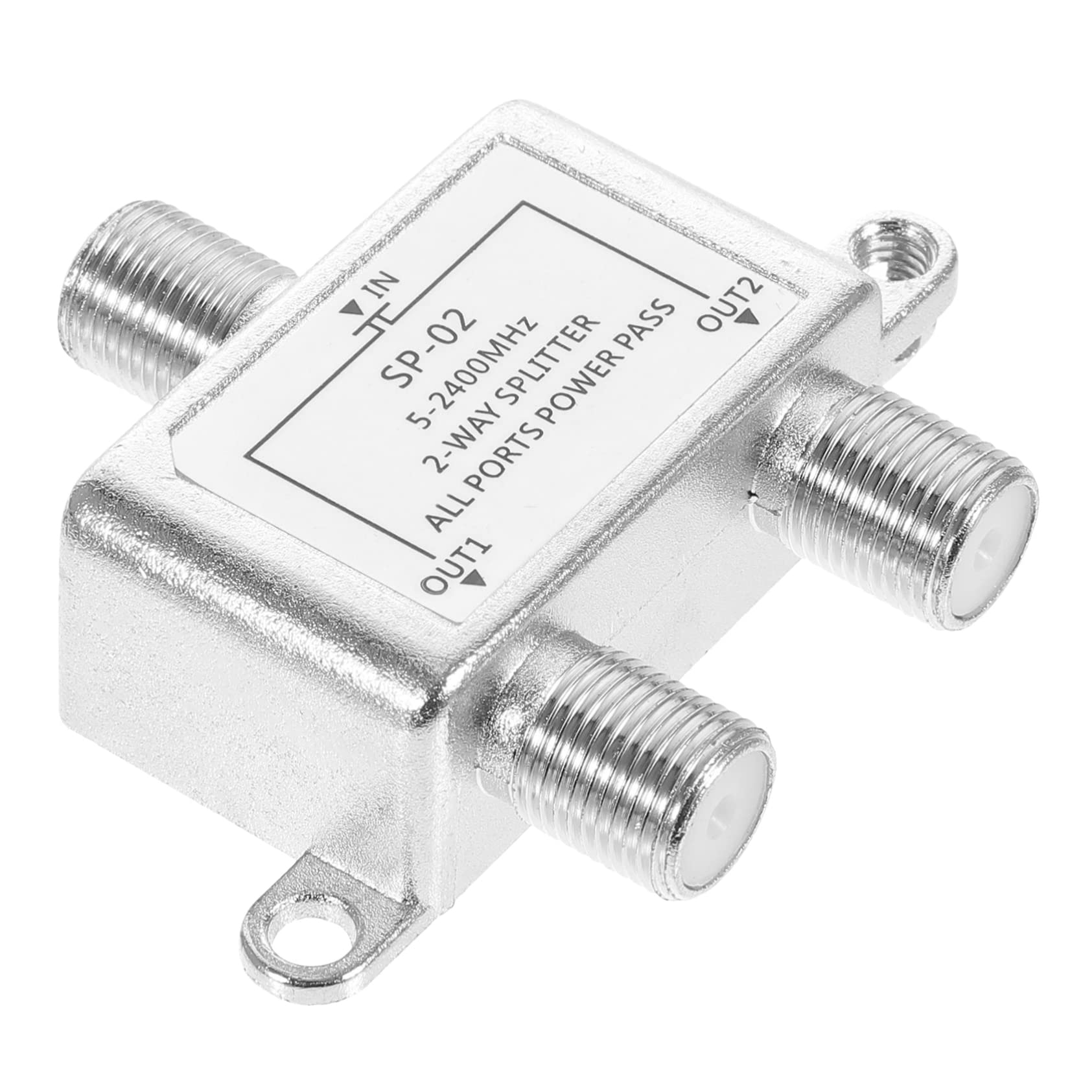 BELLIFFY Cable Splitter Internet and Tv Dual Output Splitter Compatible and Systems Easy Installation for High-Speed Internet and Cable Tv Connections