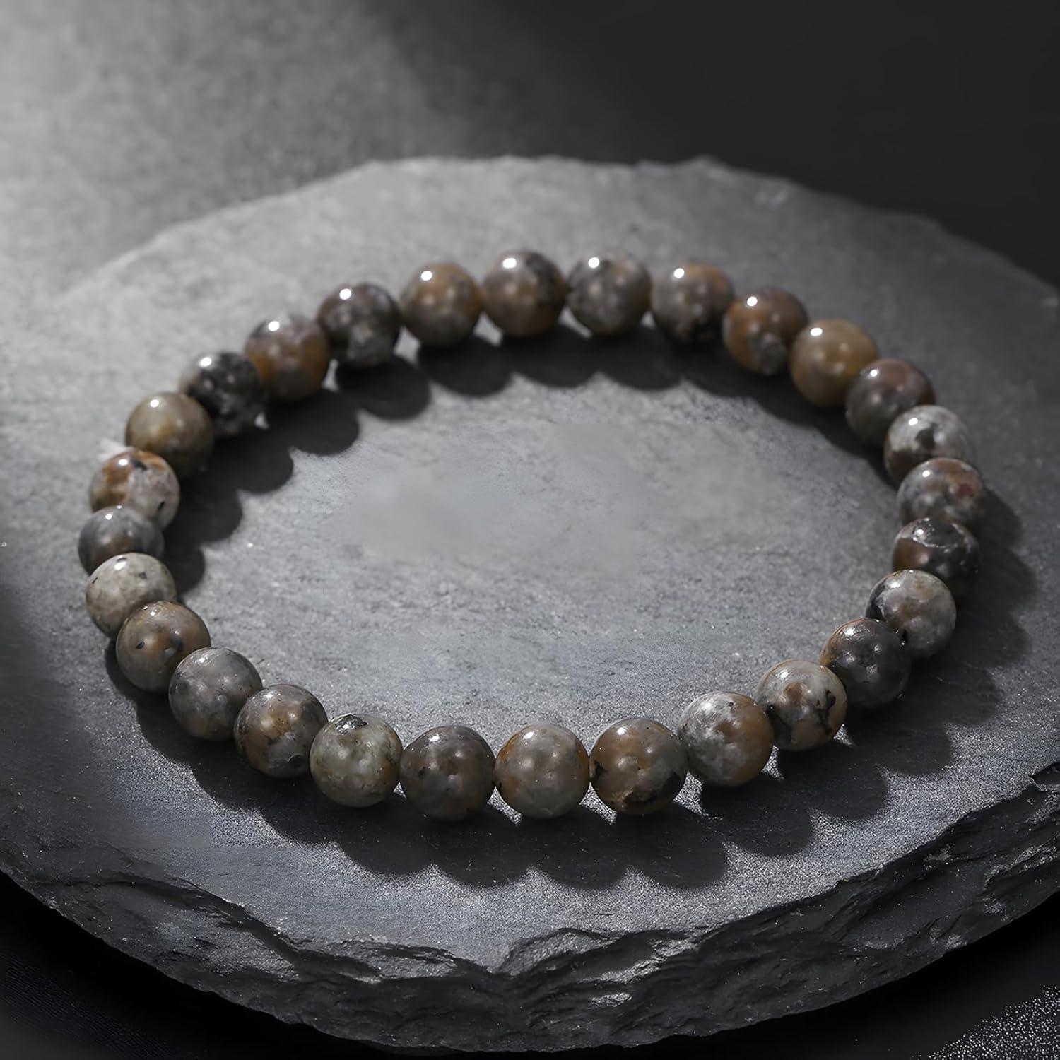 Healing Crystal Bracelets for Women Natural Flame Yooperlite Stone Handmade Yoga Stretch Bracelet Energy Meditation Bracelet - Image 5