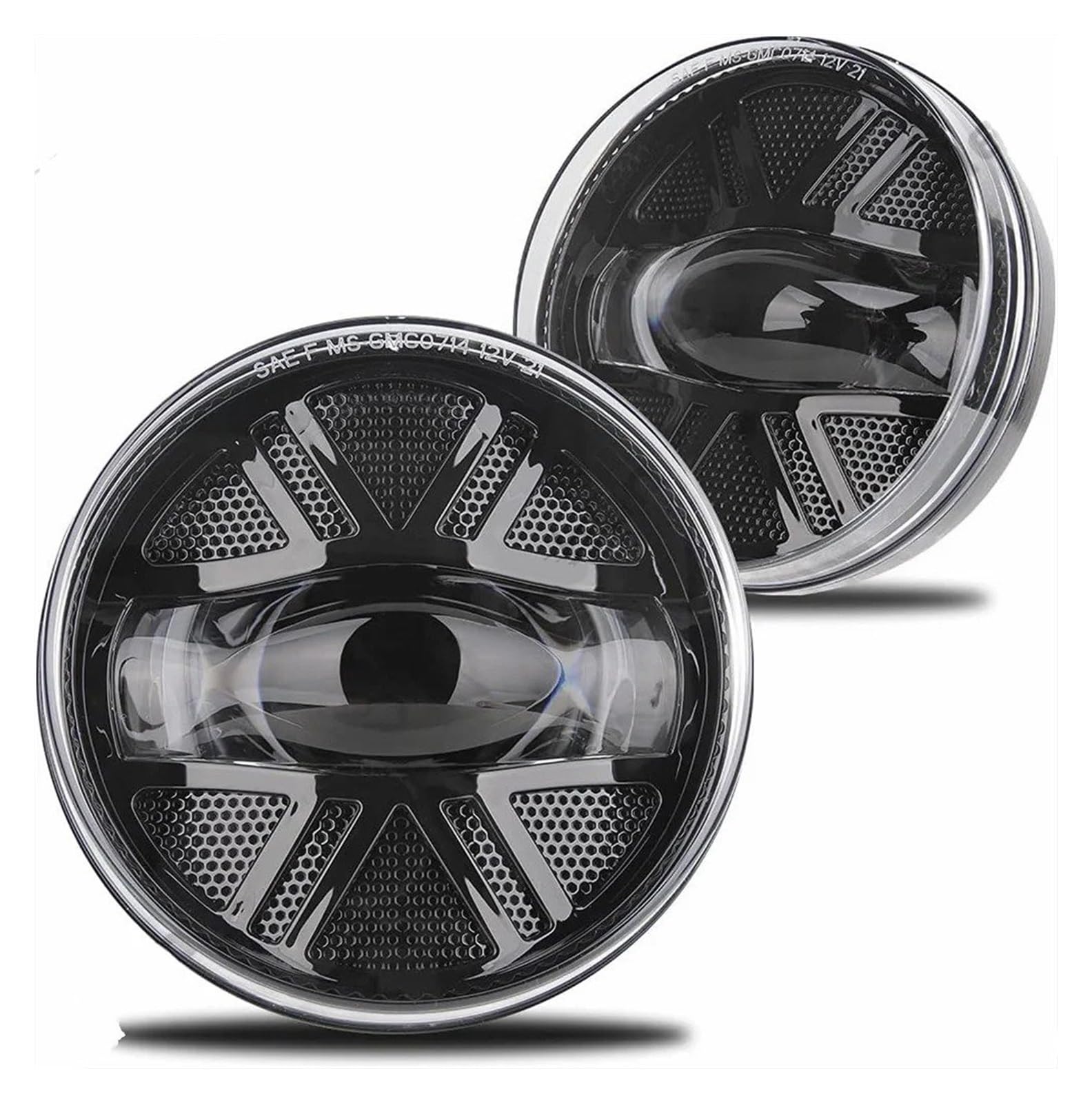 Faros Antiniebla LED Para GMC Para Sierra 1500 2500HD 3500HD 2007-2011 2012 2013 2014 Conjunto Lámparas DRL Parachoques Luz Conducción Luces Antiniebla Luz Niebla(A pair of black)