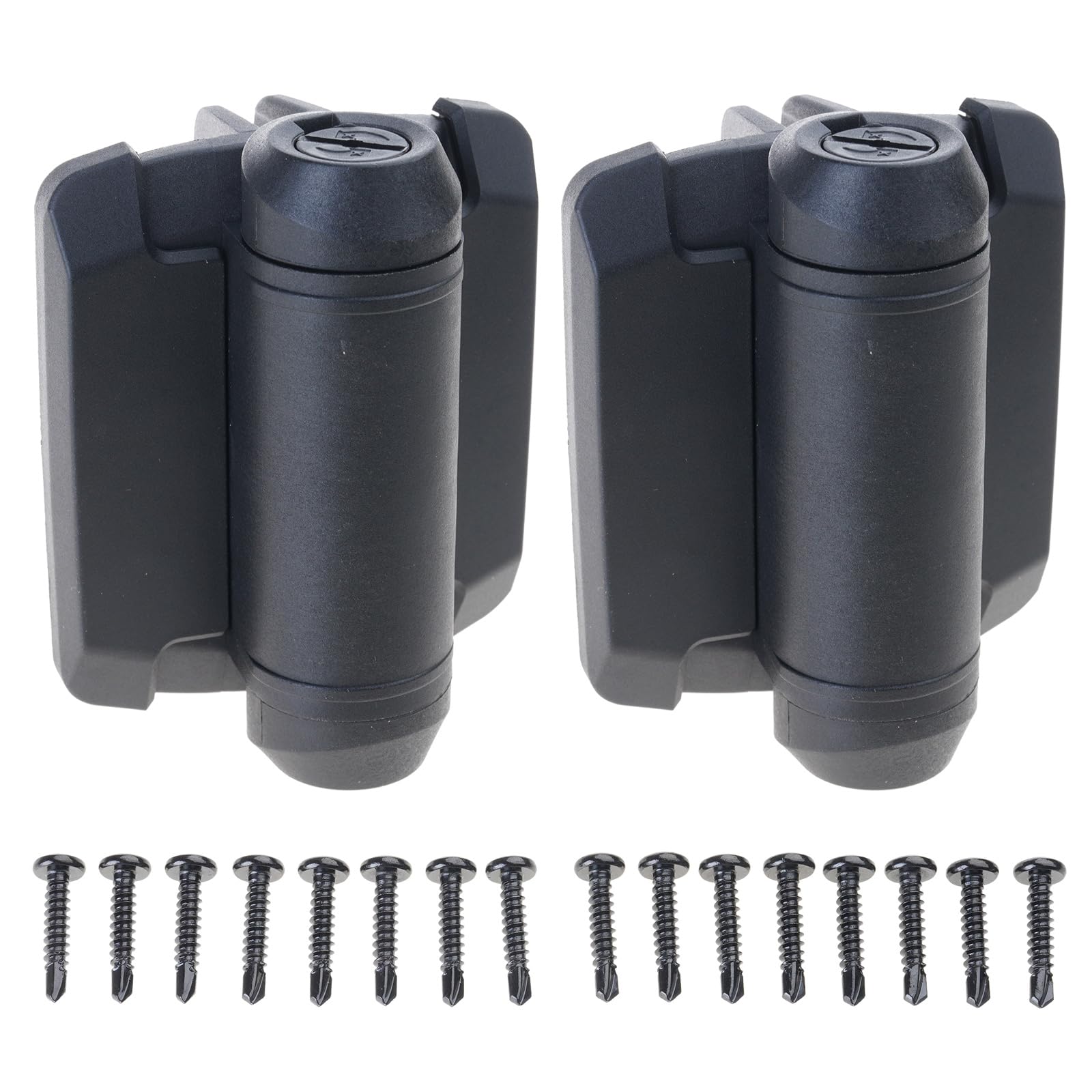 2Pcs Auto Closing Gate Hinge Hardware Heavy Duty Weatherproof Hinges for Auto Closing Metal, Wood Enduring Heavy Duty Hinges