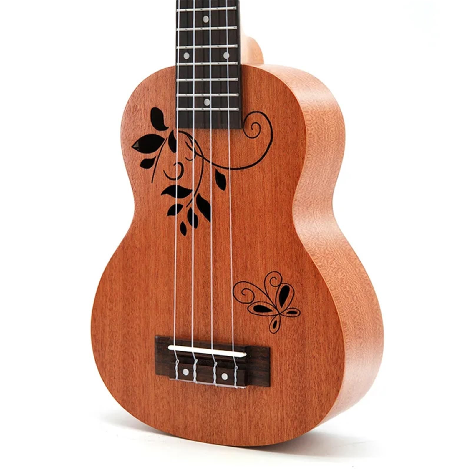 Ukulele Strumento Musicale da Viaggio for Chitarra Ukulele a Farfalla da 21 Pollici Mini Ukulele a 4 Corde
