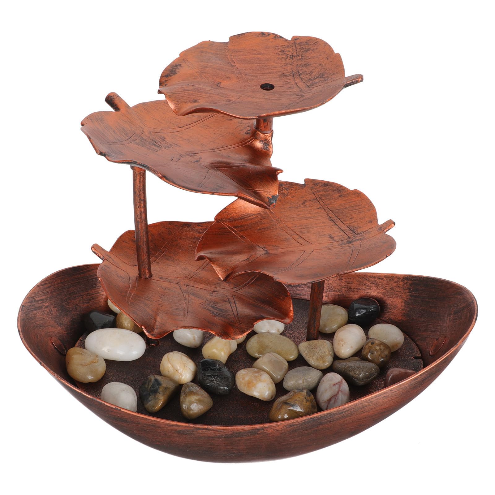 Adorno de Cascada de Escritorio Hoja de Loto, 120 L/h