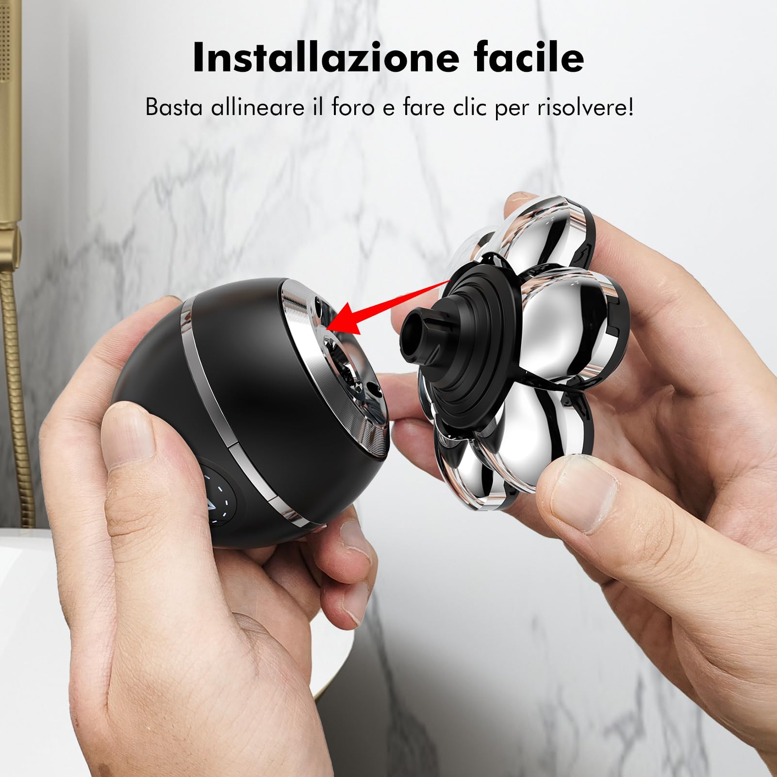ETENOUS 7D Testa di Rasoio Elettrico – Adatto per la serie RQ8870, Lama di Ricambio Resistente All'usura – Accessori per Rasoio.