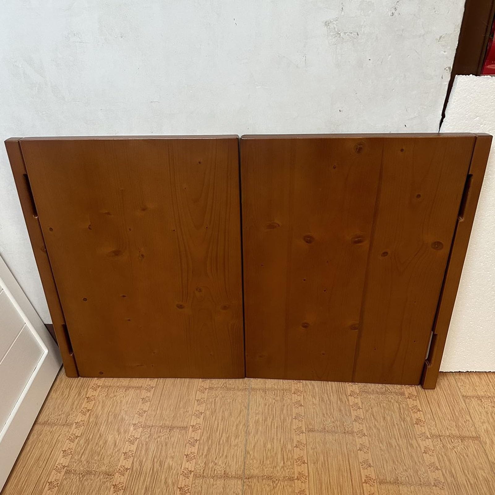 Porte Battante Portes de Saloon Western Porte de Séparation Battante, Porte Battante en Bois de Pin Peint à Surface Lisse, Porte Battante de Décoration Intérieure avec Charnières à Fermeture Automatiq
