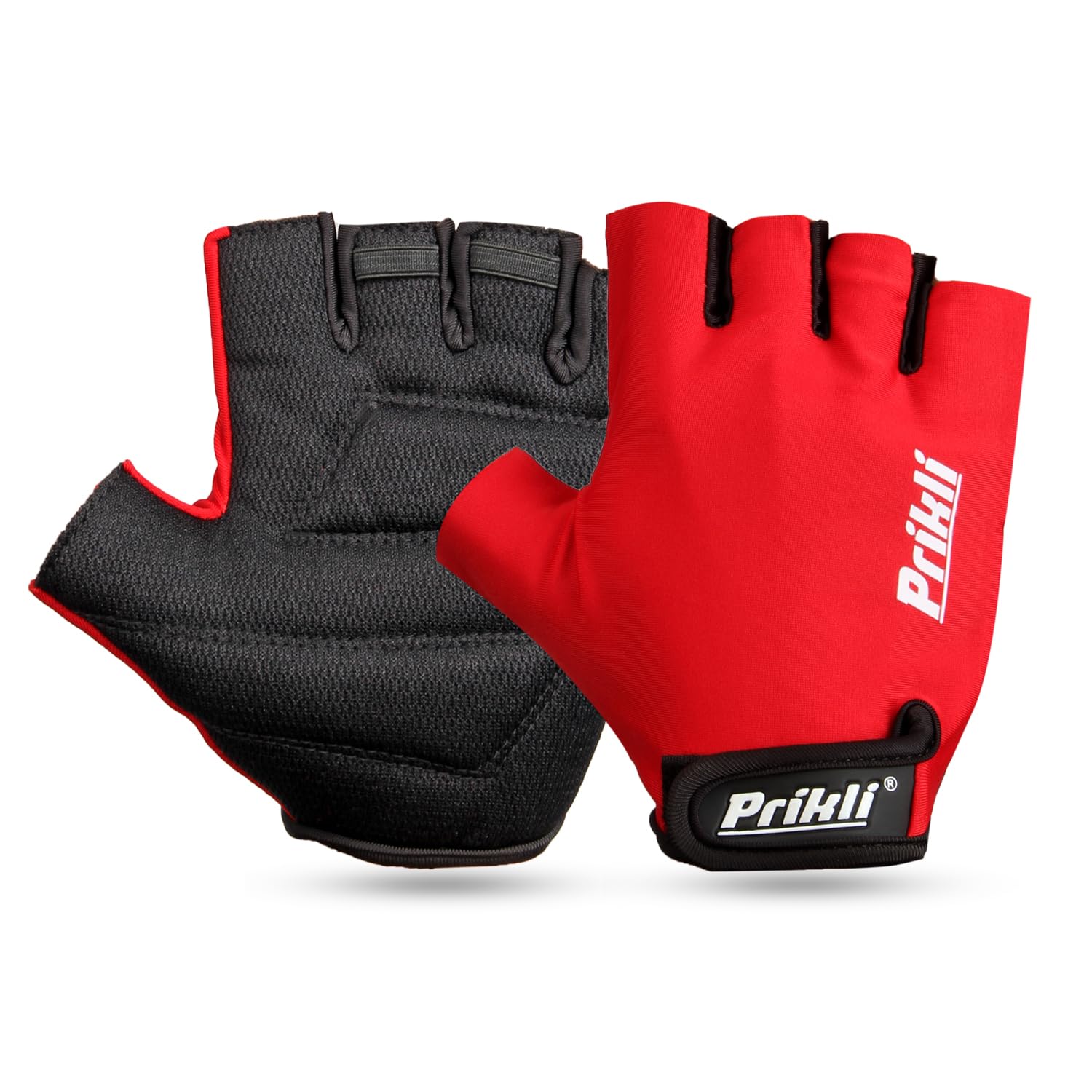 Prikli Nexa Red Gym Gloves – High-Performance Fitness Gloves for Weightlifting, Workout & Exercise – Breathable, Anti-Slip, and Comfortable Design for Men & Women-image-18