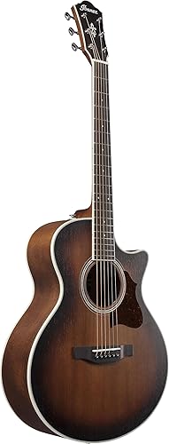 Miniatura 2 de Ibanez AE240JRMHS Guitarra Acústica-eléctrica Junior - Caoba Sunburst Open Pore