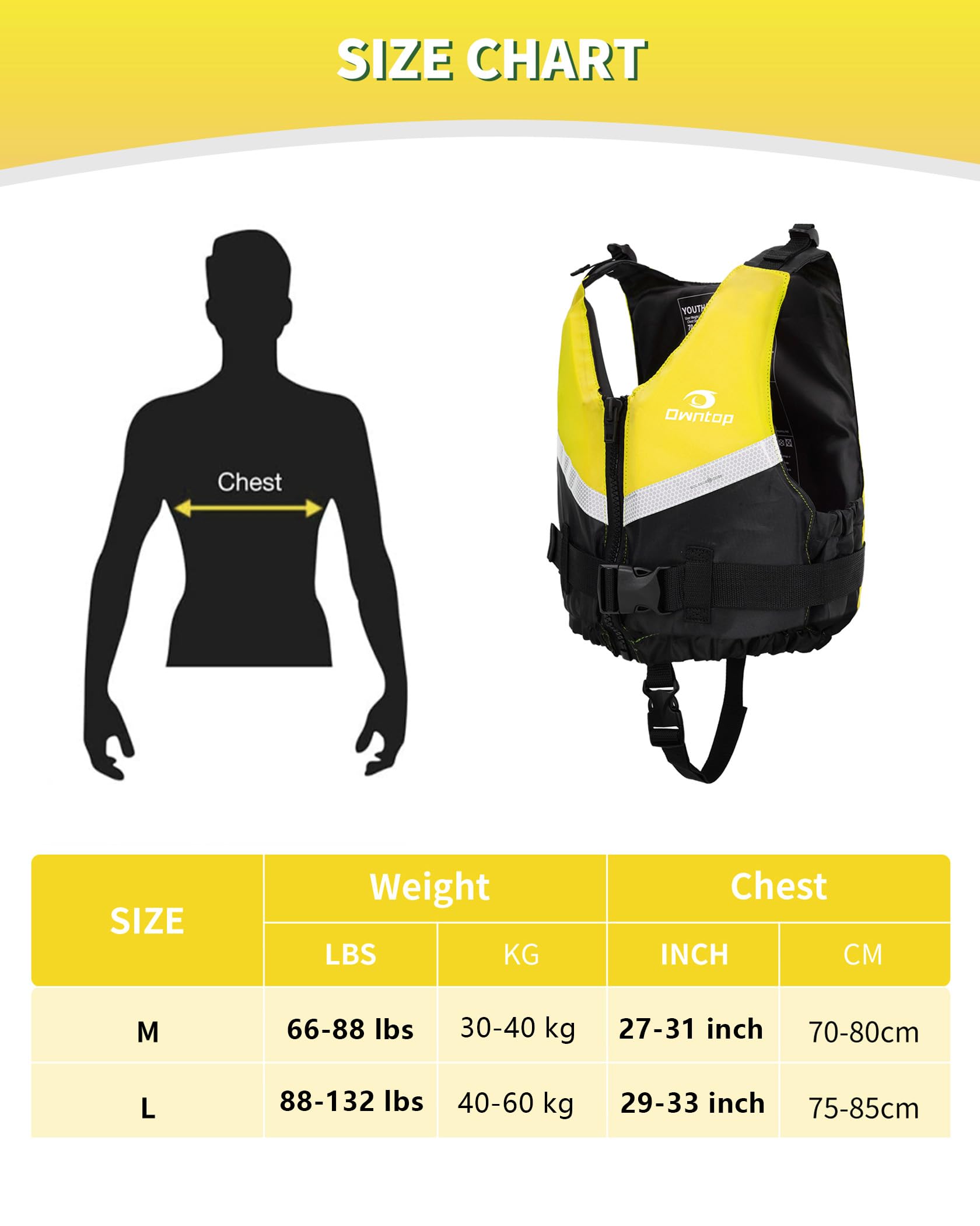 Gilet da Nuoto per Adolescenti e Bambini, Giubbotto Galleggiante Regolabile per Kayak, Pesca, Nuoto