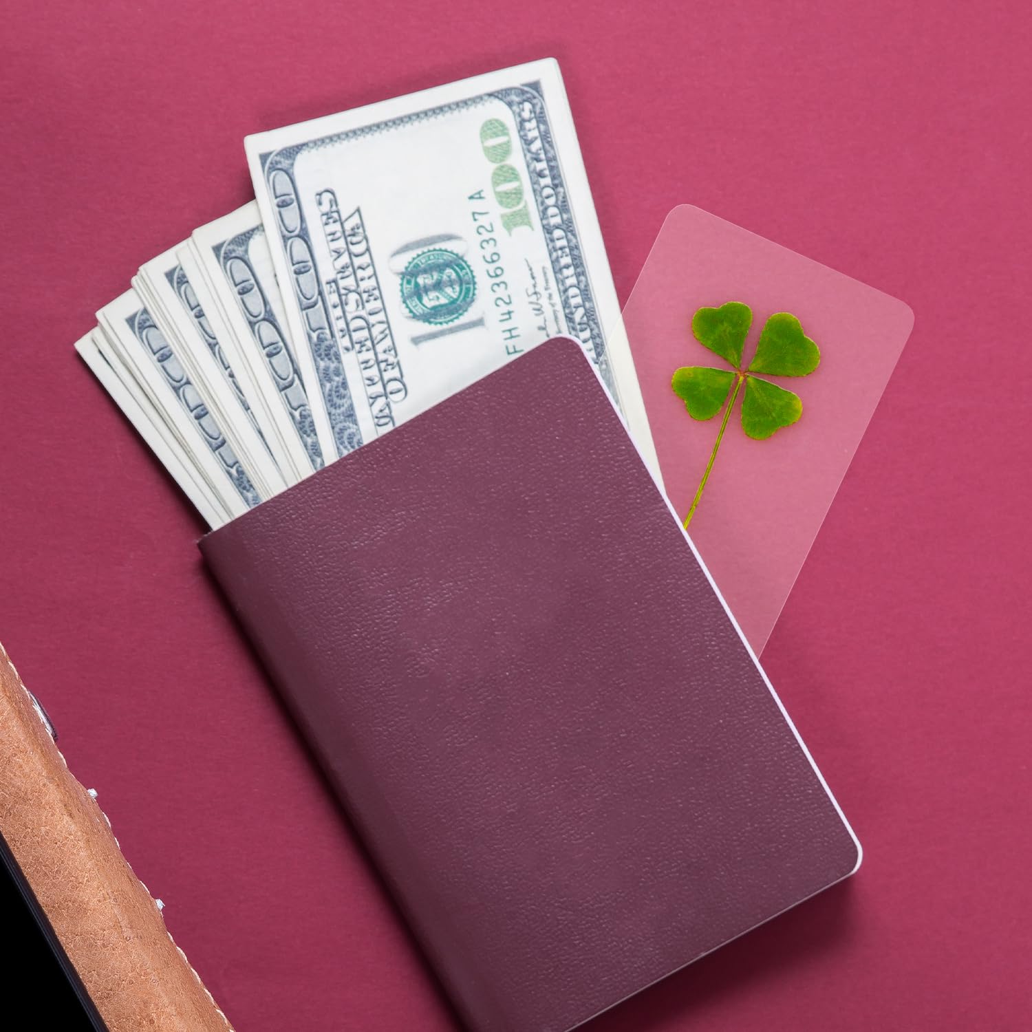 Amazon.com: T TORTO9 Real Four Leaf Clover Bookmark, 1pack