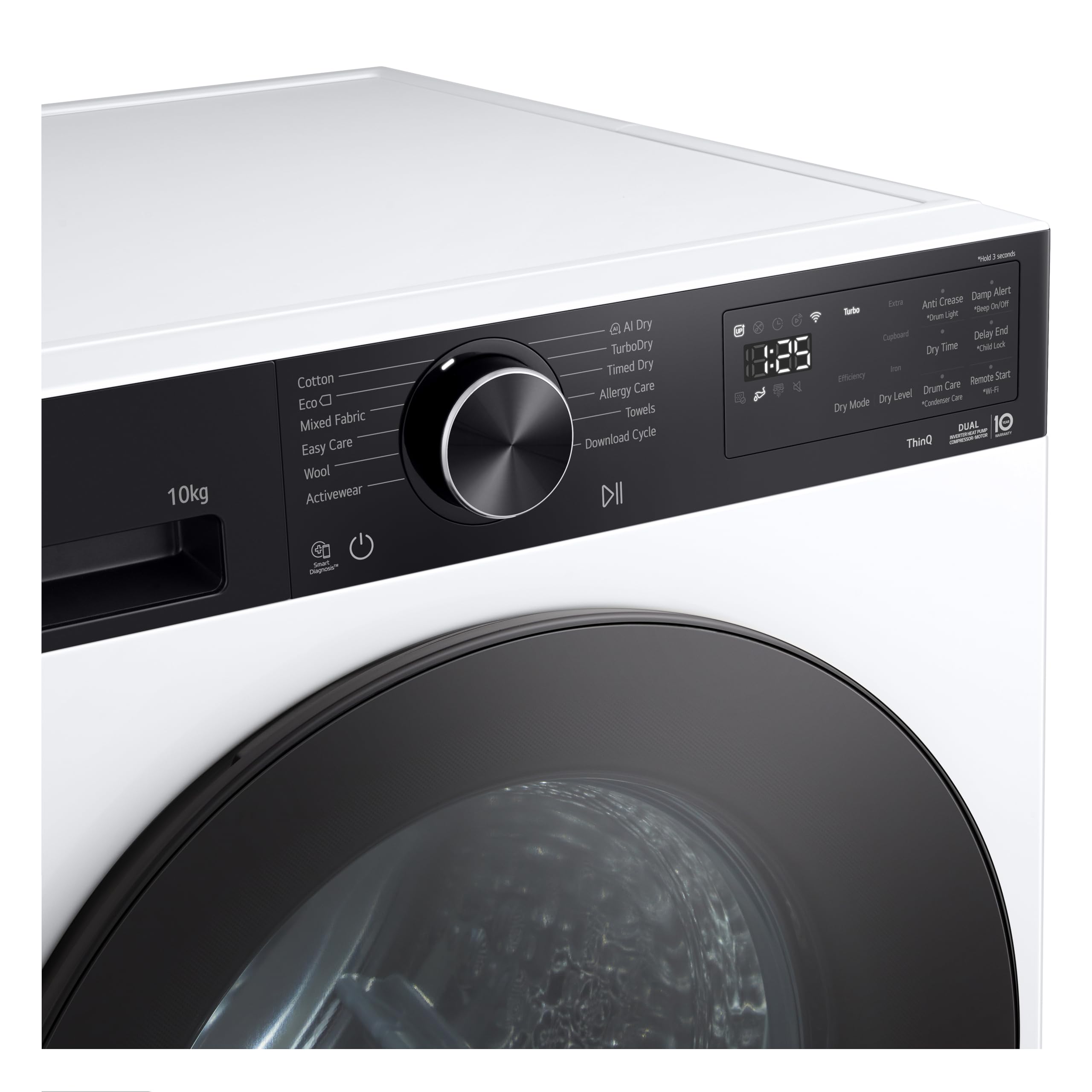 LG RNX5010TKB AI Dry Asciugatrice 10 kg Intelligente a Pompa di Calore