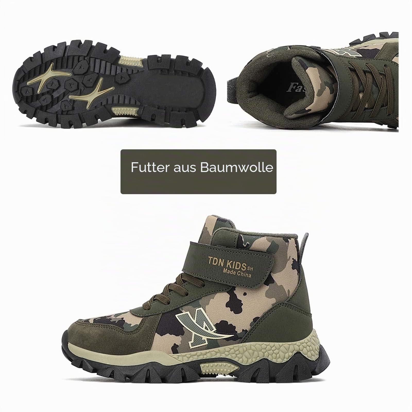 CERYTHRINA Kinder Wanderschuhe Jungen Mädchen Trekkingschuhe Wasserdicht Warme Gefütterte Winterstiefel Schnee Outdoor rutschfest Winterschuhe