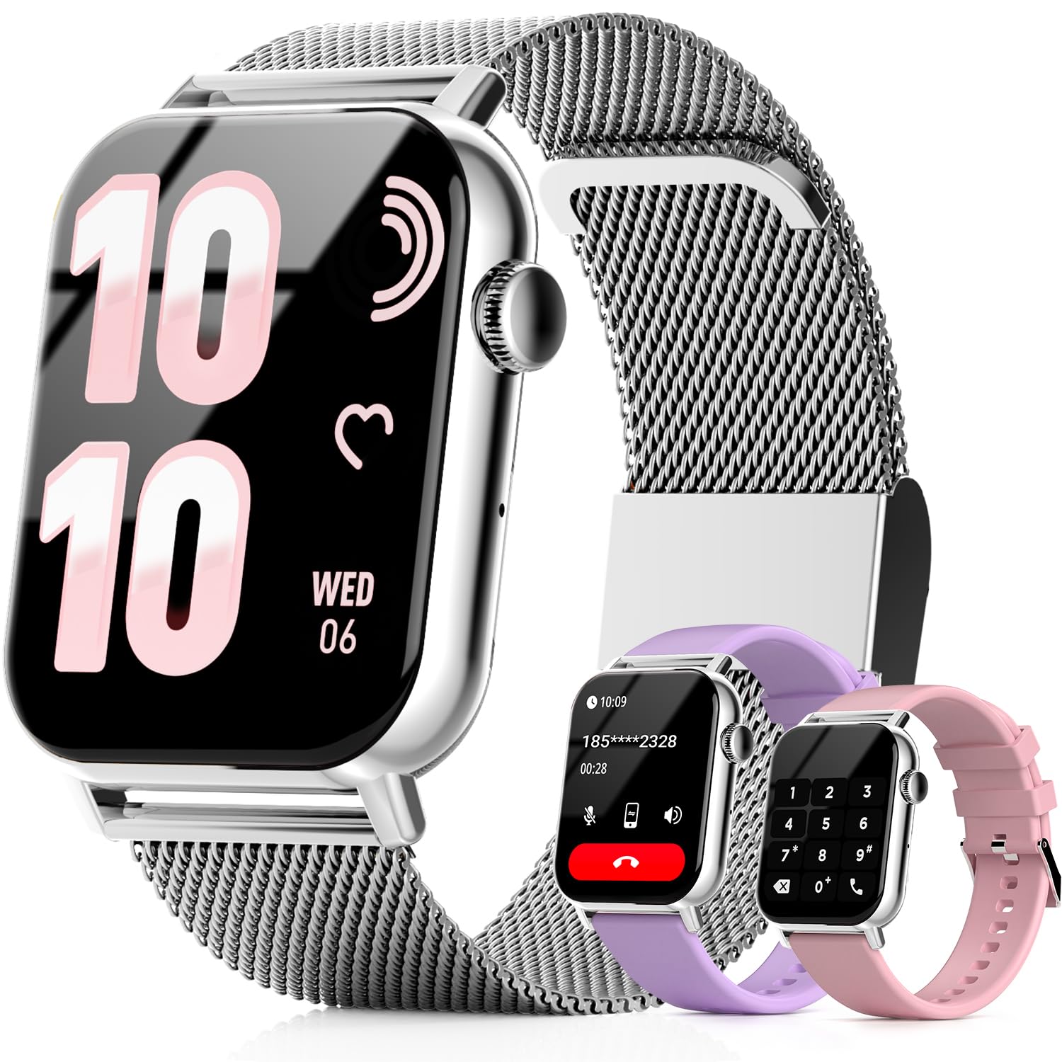 Smart Watches for Women 1 83 HD Fitness Tracker Answer Make Calls 120 Sport Modes with Heart Rate