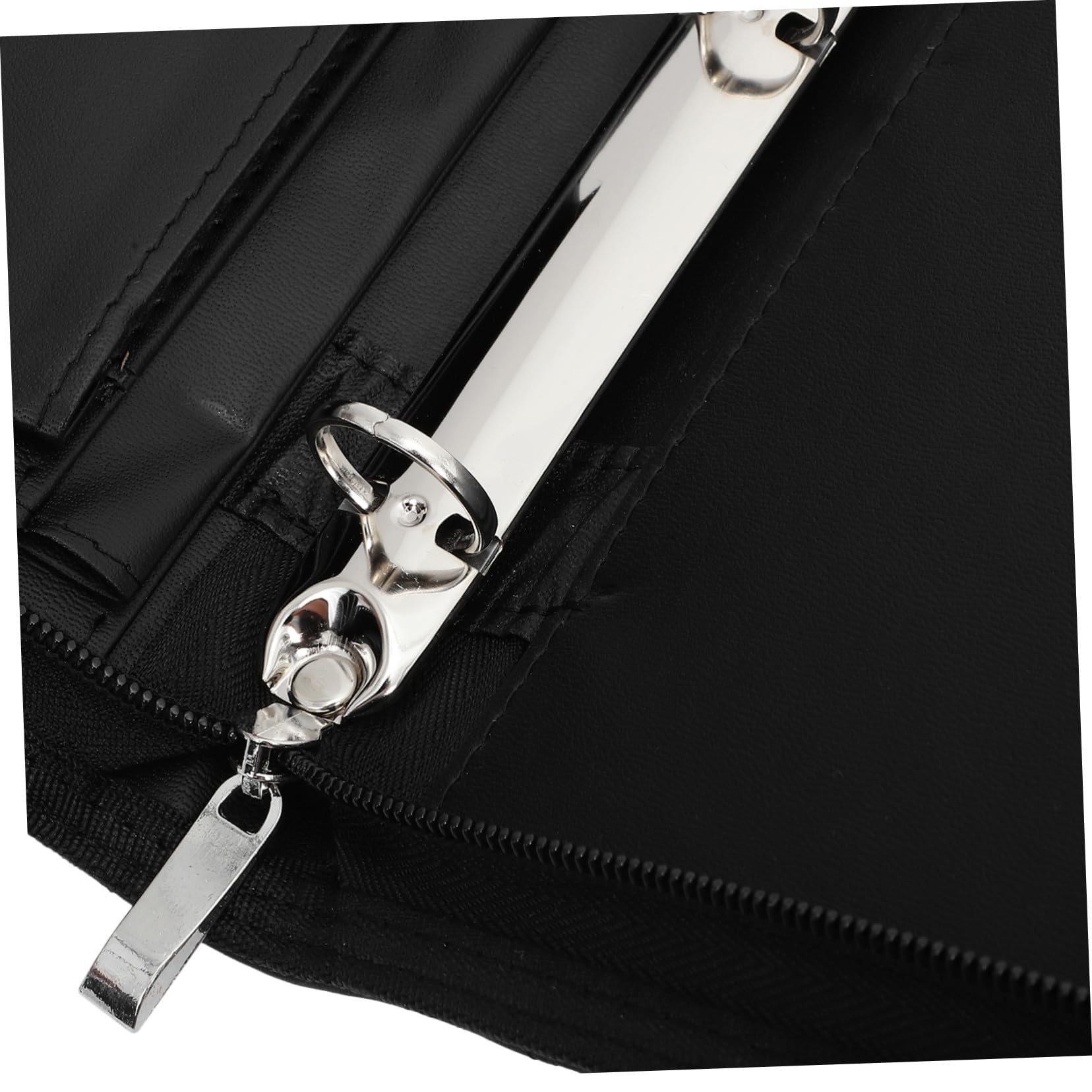 Bolsa Organizadora de Archivos Multifuncional con Cremallera Resistente y Ligera para Documentos y Contratos Oficina y Hogar Color Negro