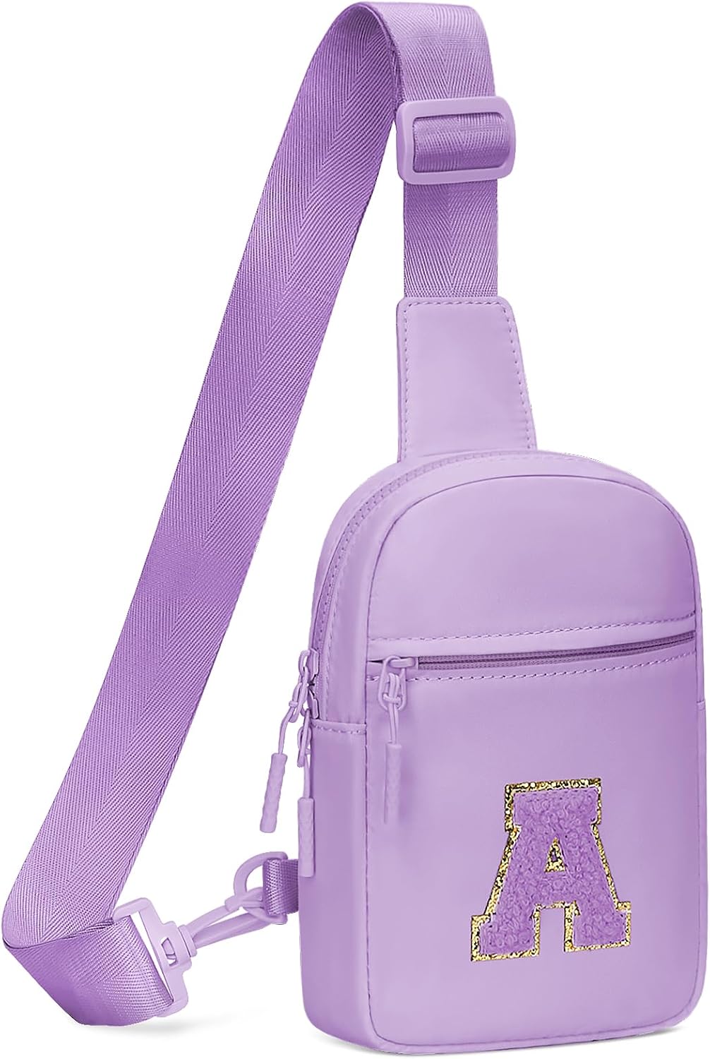 KKXIU Gifts for 6 7 8 9 10 11 12 Year Old Girls Initial Sling Bag Trendy Crossbody Fanny Pack for Teens