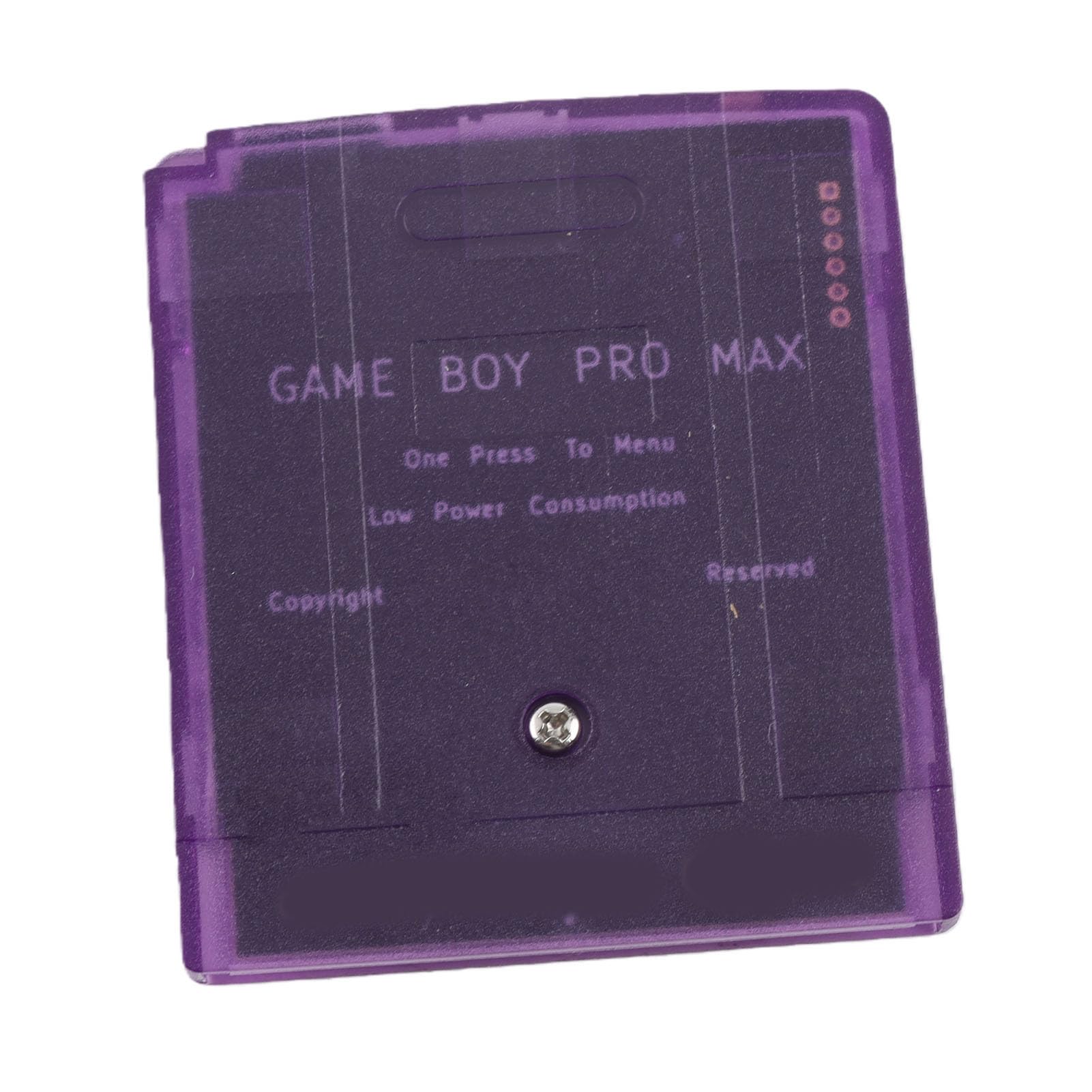 Carte Mémoire de Jeux Vidéo, Cartouche Vidéo de Jeu 1000 en 1 avec Carte Mémoire 8G pour Gameboy Advance SP, Prise en Charge MAPPER MBC1/2/3/5 (Violet Transparent)