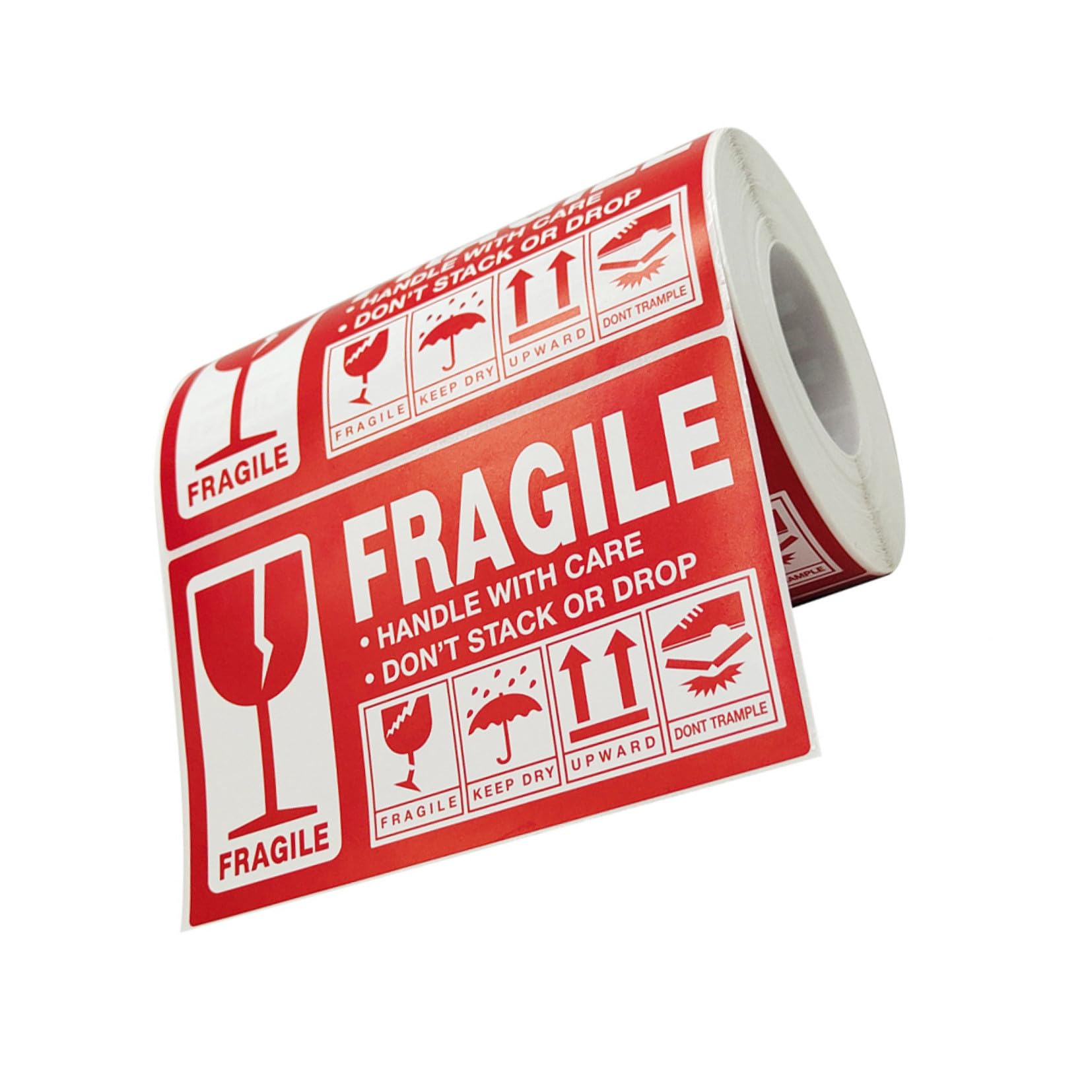 Hemobllo Adesivo di Avvertenza per Pacchi Fragili Etichetta da Maneggiare con Cura Adesivo di Avvertenza per Spedizione per Pacchi Fragili per Spedizione Fragile