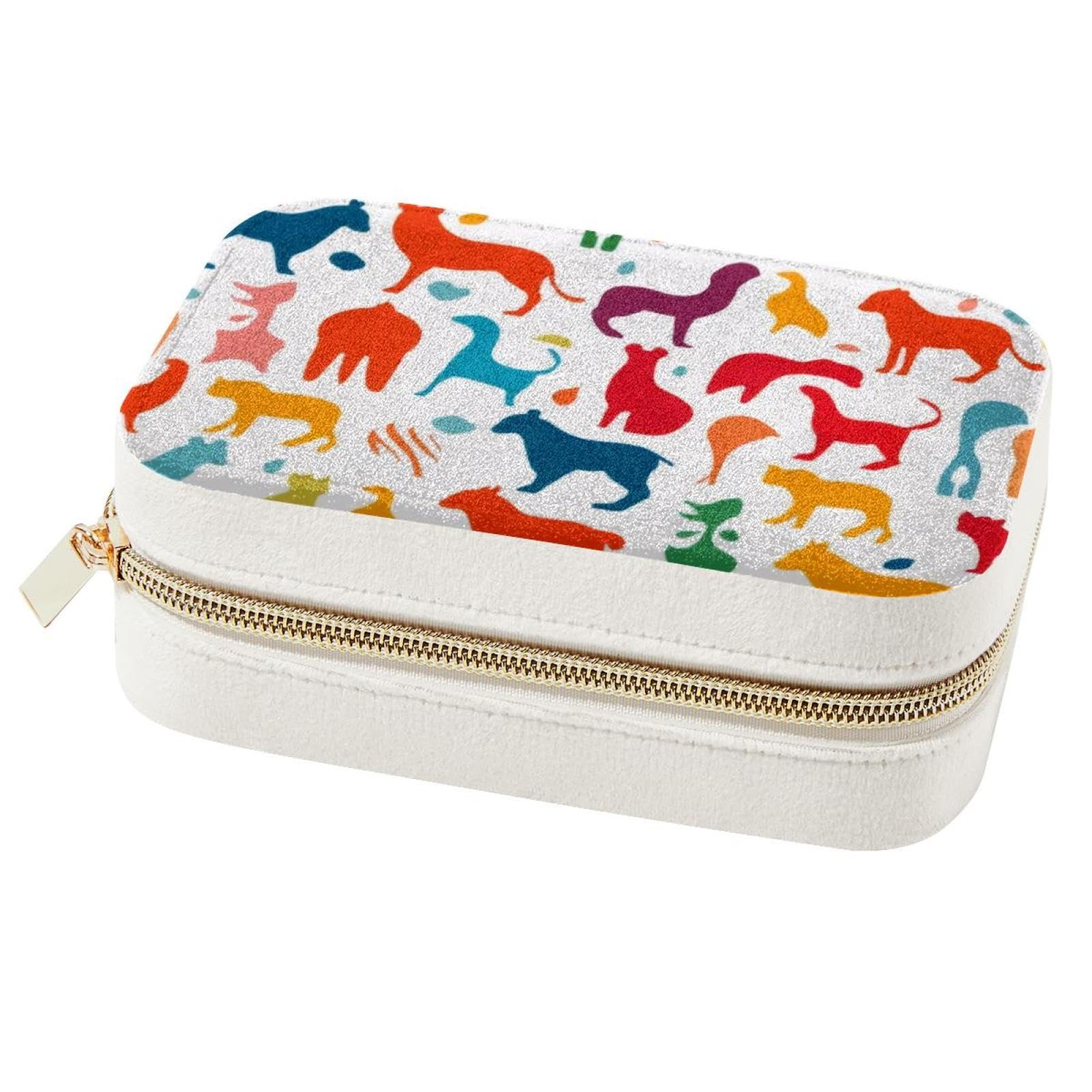 Boîte à bijoux pour femmes et filles, une idée cadeau originale avec motif animal coloré