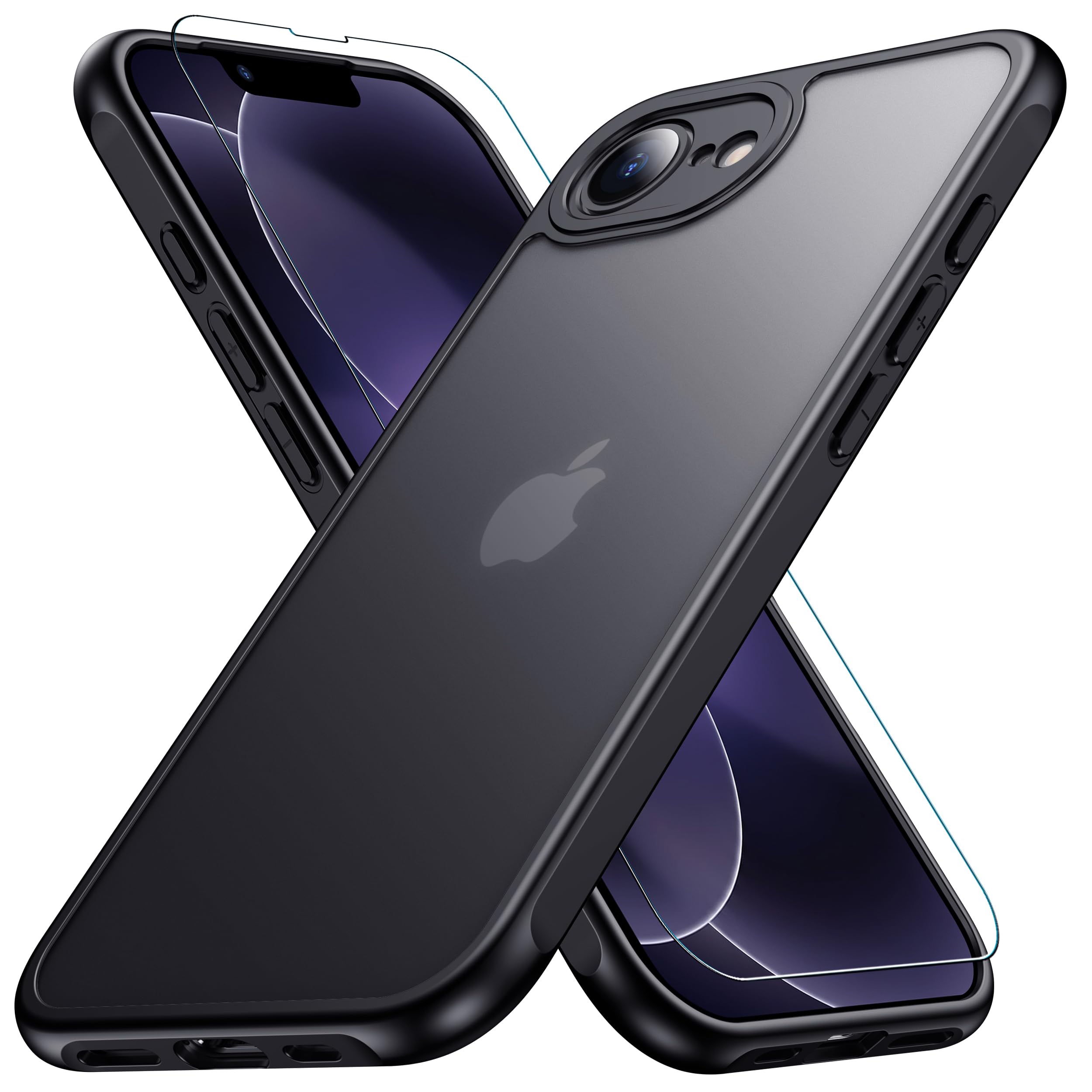 iphone 17e/16e 用 ケース 【米軍MIL規格 指紋防止】 ガラスフ…