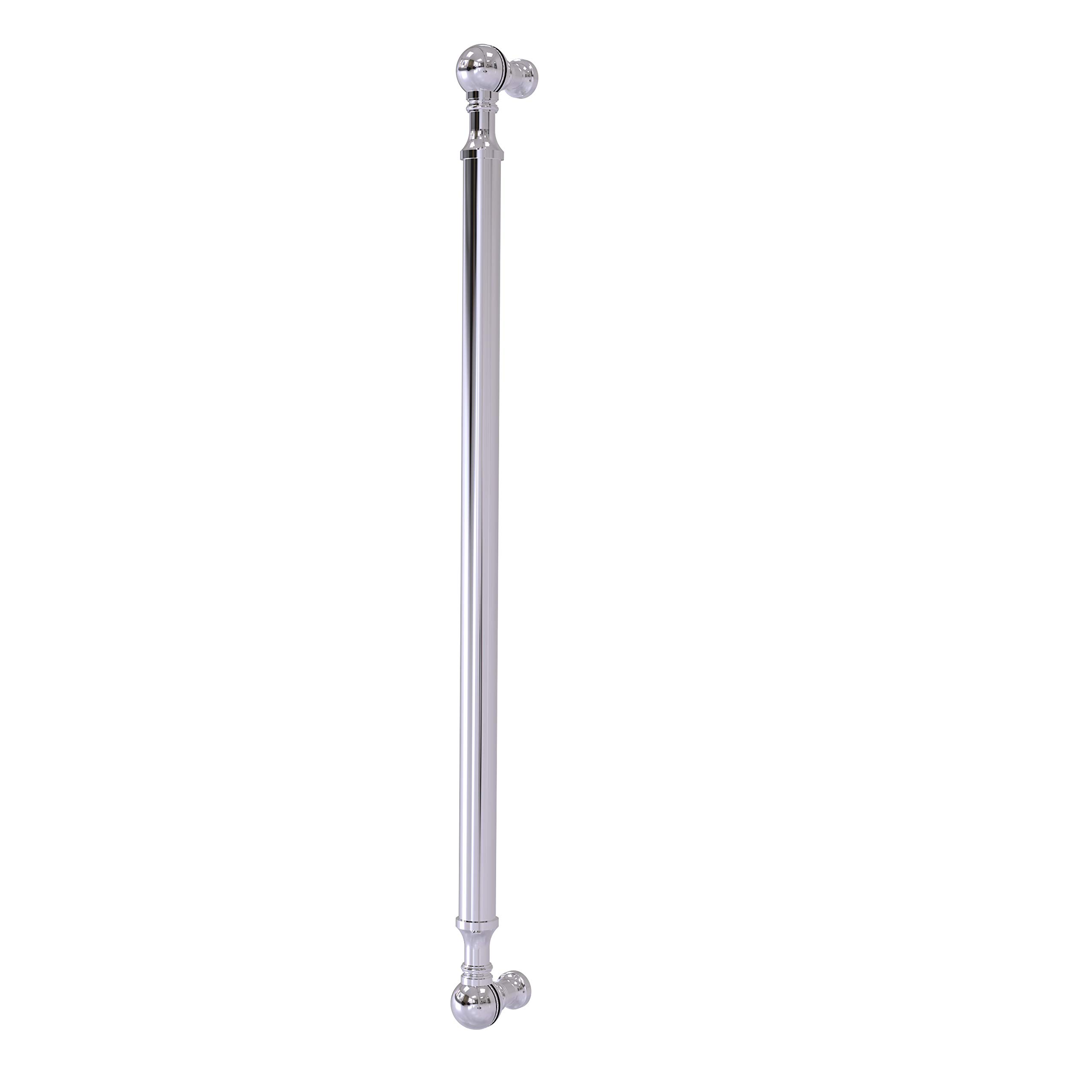 Allied Brass P-3/18 18 Inch Beaded Refrigerator Appliance Pull, 18" x 3/4", Polished Chrome