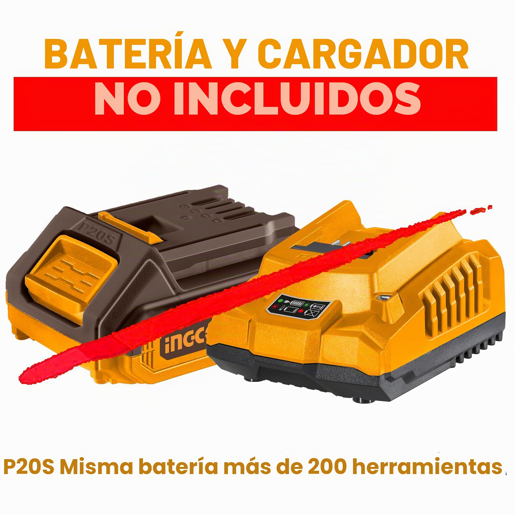 INGCO Mini motosierra sin escobillas de iones de litio de 20 V (solo cuerpo) de 6 pulgadas, mini motosierra inalámbrica con una sola mano para cortar madera, recortar ramas de árbol CGSLI2068