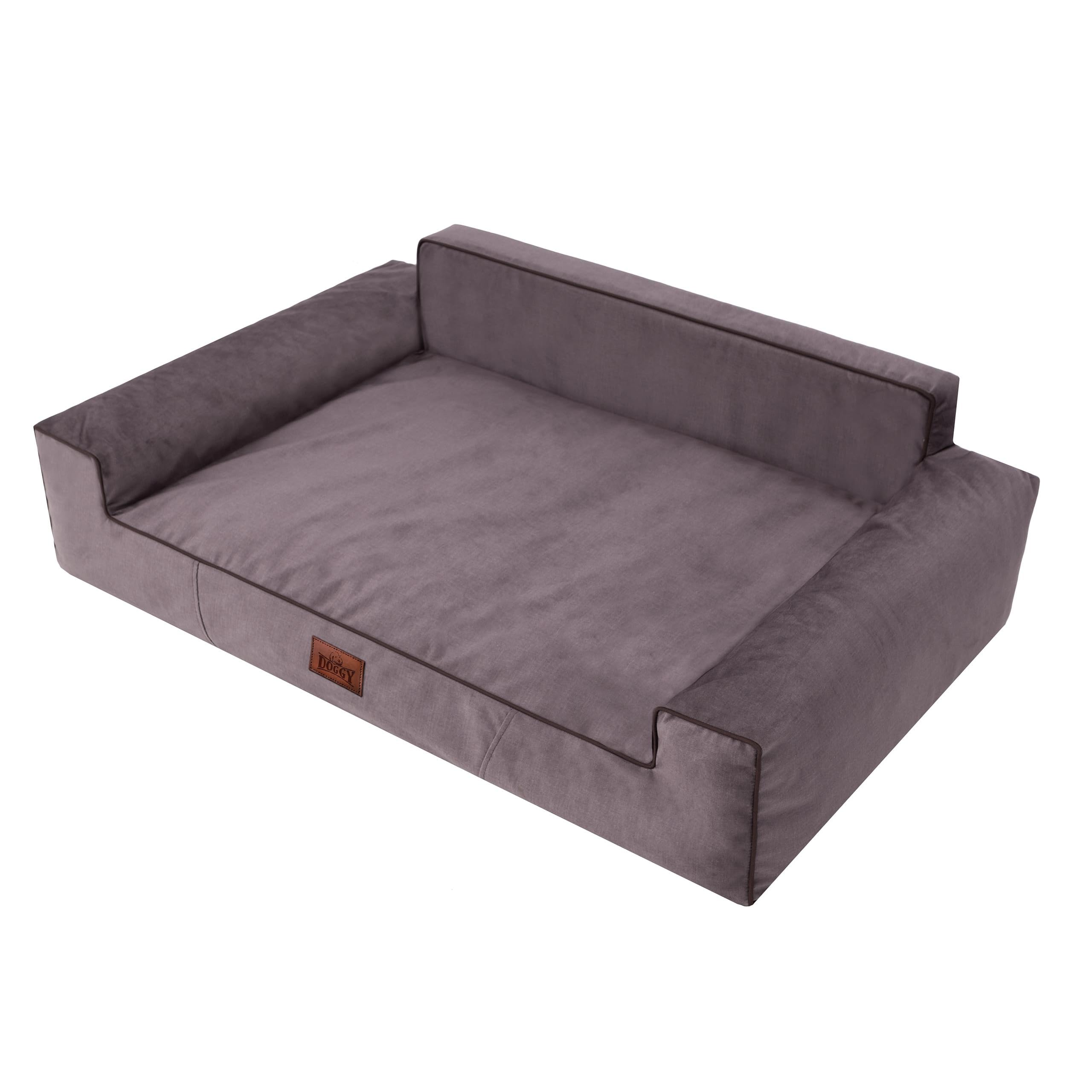 Cuccia morbida per cani, letto per animali domestici, colore: marrone, 78 x 53 cm