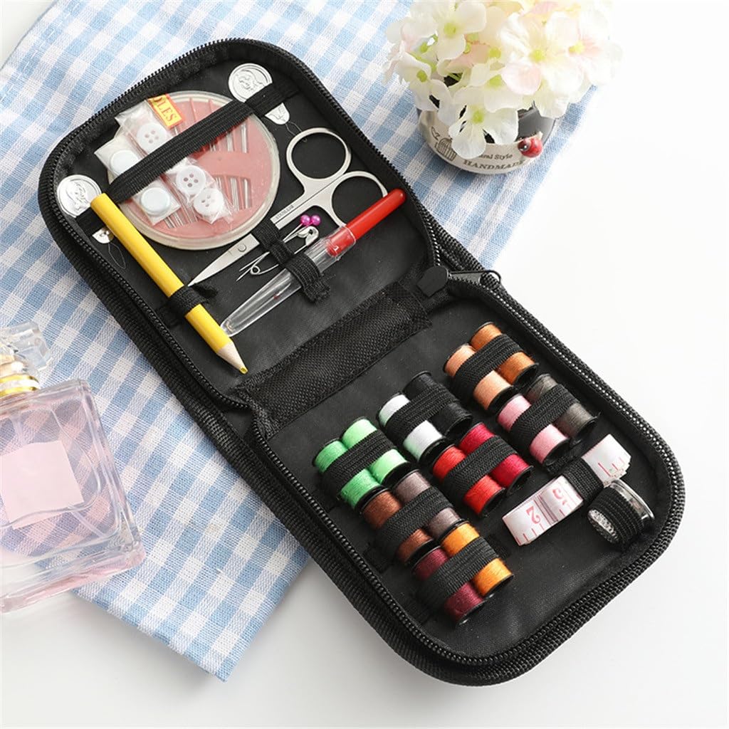 Kit de Costura para el hogar, Caja de Costura Manual, Kit de Costura de Viaje, Kit de Costura Multifuncional
