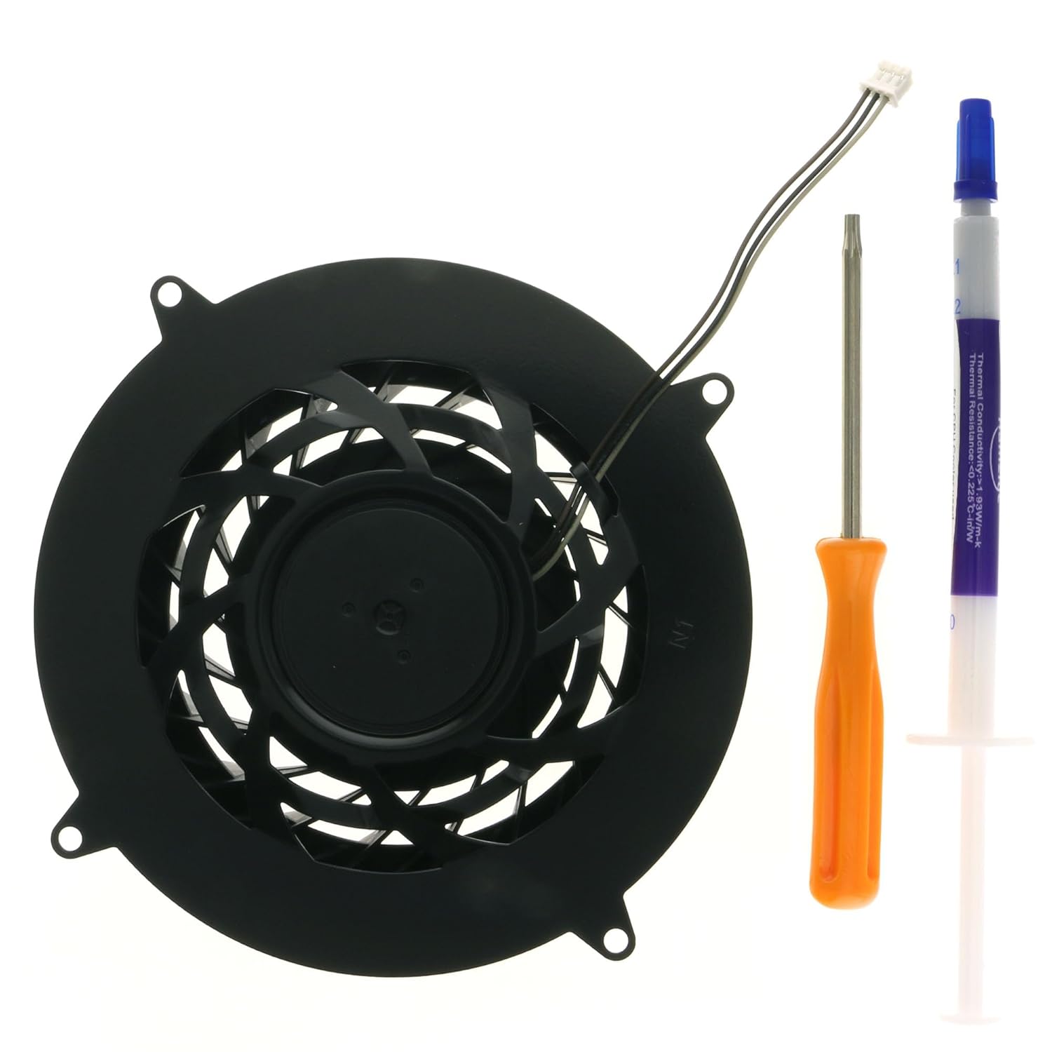 Replacement Internal Cooling Fan for PS5 Pro, 19 Blades Quiet Cooler Fan Compatible with Sony PlayStation 5 PRO PS5 Pro CFI-7000 CFI-7019 CFI-7021 CFI-7022 Series, DC12V 3-Pin PVB120M12H-P01-AE