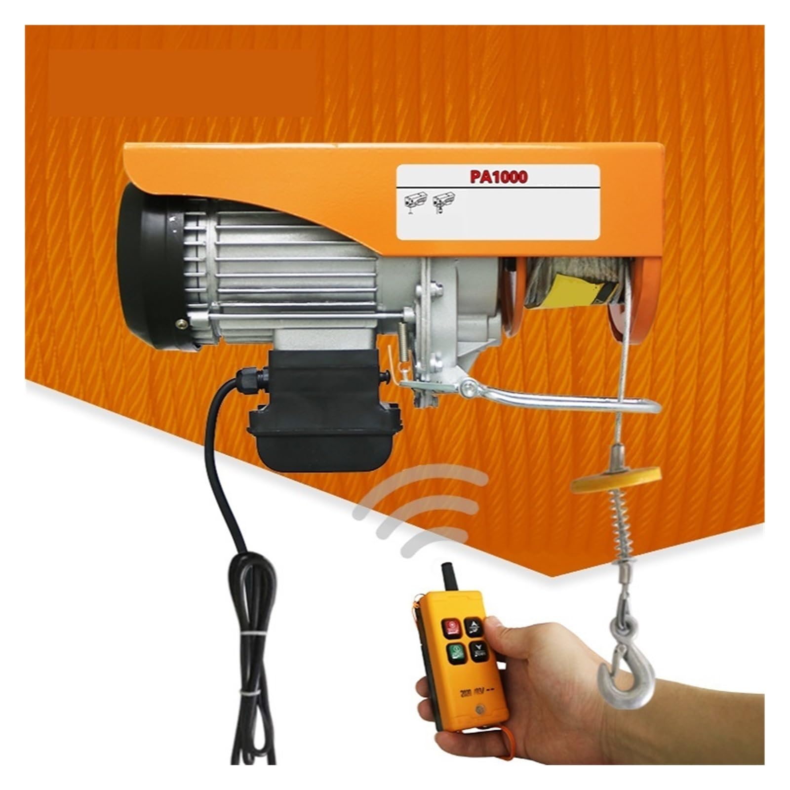Argano elettrico 300kg 1220m di capacità di sollevamento pesante per le merci PA2001000kg Uso industriale Potente attrezzatura di sollevamento durevole ed efficiente