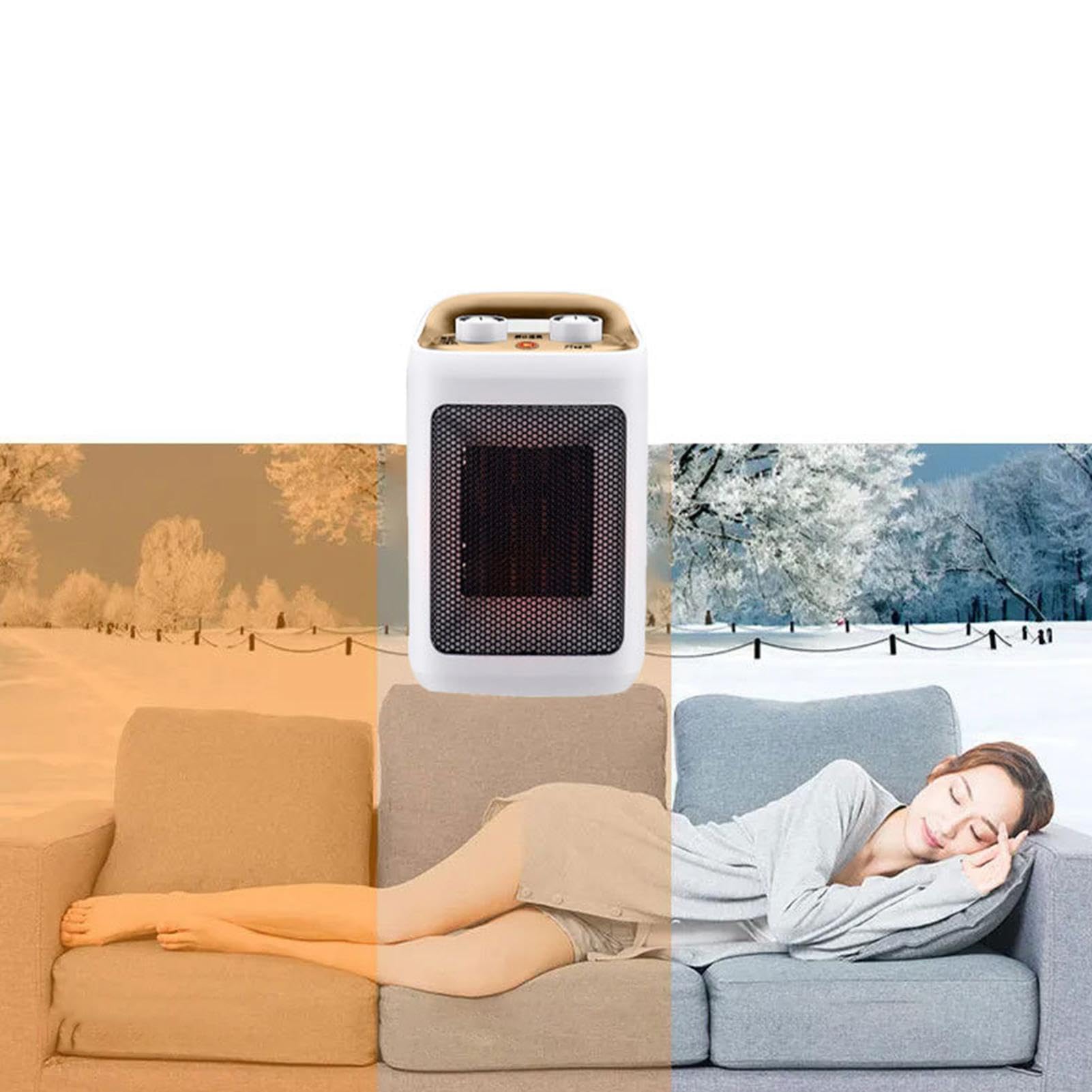 Calefactor Eléctrico de Ambiente Ventiladores Radiadores Portátiles de 220V