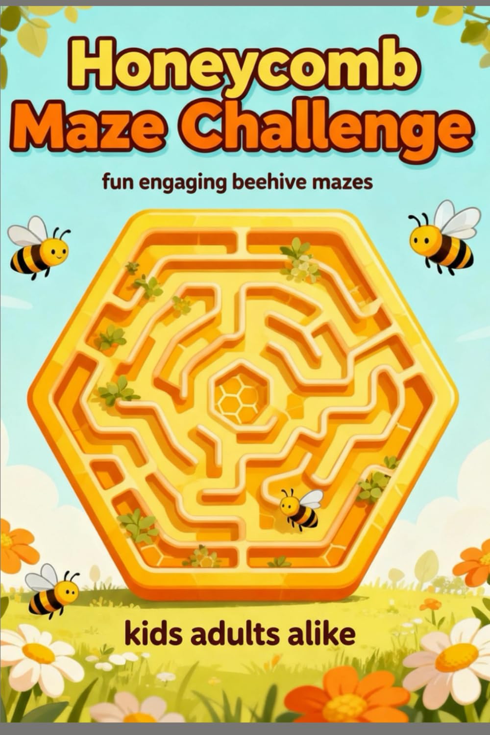 Honeycomb Maze Challenge: Fun and Engaging Beehive Mazes for Kids and Adults Alike