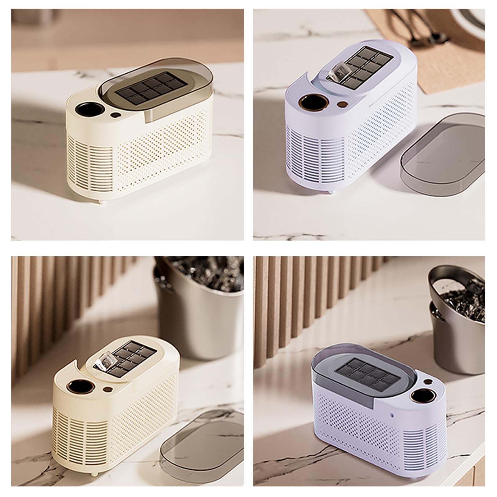 Mini fabbricatore di ghiaccio portatile, 8 cubetti per ciclo, macchina per il ghiaccio da banco con finestra di visualizzazione per casa, ufficio, auto, campeggio, design compatto (giallo crema p
