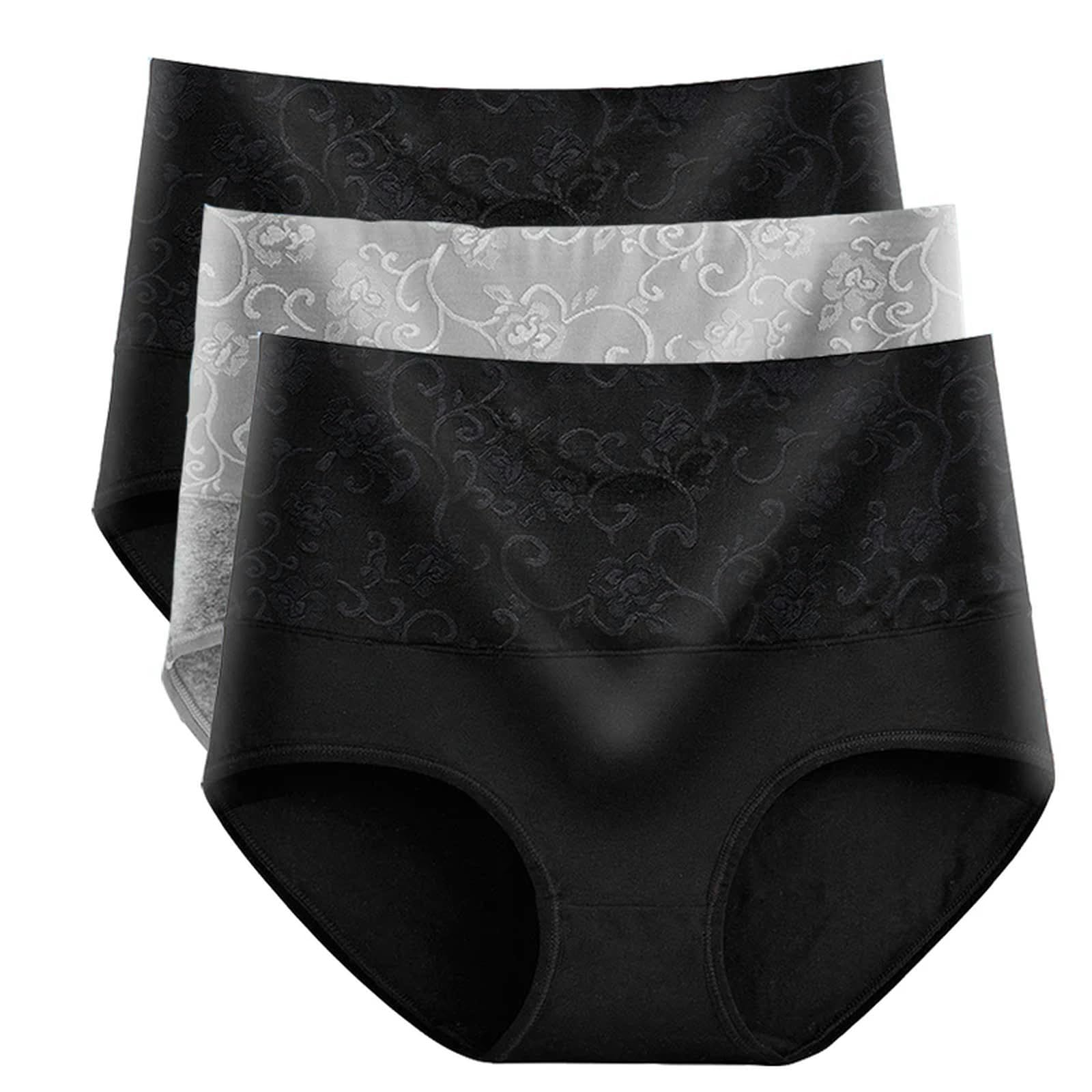 Mutande Donna Cotone Mutandine Taglie Forti da Donna in Cumuliale Ad Alto Contenuto di Mutande Addominali Slip Senza Soluzione di continuità di Cotone Permanenti per Femmina-cg-b2hui-xxl