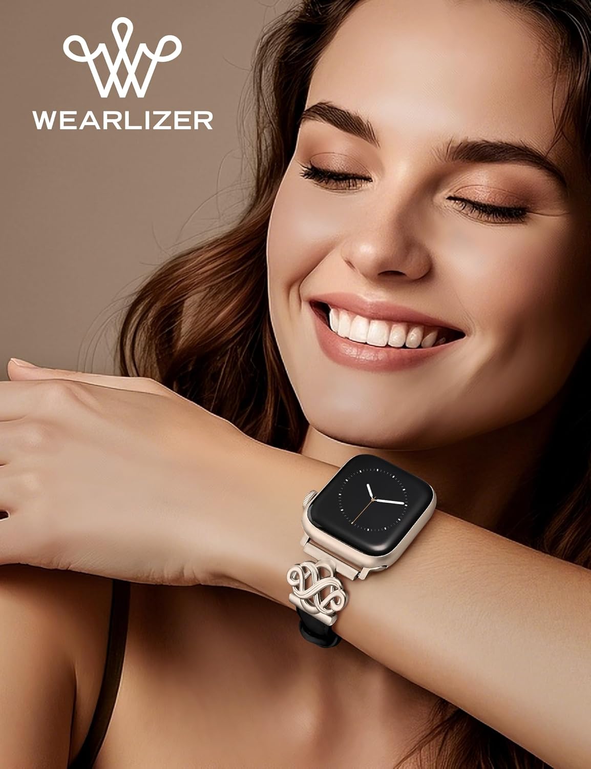 Wearlizer Slim Leather Band Compatible with Apple Watch Bands Women 38/40/41/42/44/45/46/49mm, Fancy Dressy Designer Thin Strap with Celtic Knot for iWatch Series 11 10 9 8 7 6 5 4 3 SE/Ultra 3 2 1 - Image 5