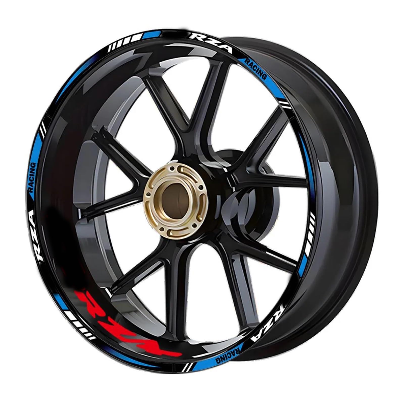 Ntpjk Blue Sticker Part For H-Onda Forza125 Forza250 Forza300 Forza350 Nss Forza 125 250 300 350 2023 2024 Wheel Sticker Rim Decal Motorcycle Accessories(Blue)
