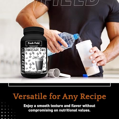 Miniatura 6 de Proteína de chocolate en polvo  0.88 oz aislado de proteína de suero de leche, sin gluten y sin soja, sin azúcar, 30 porciones  Polvo de proteína de