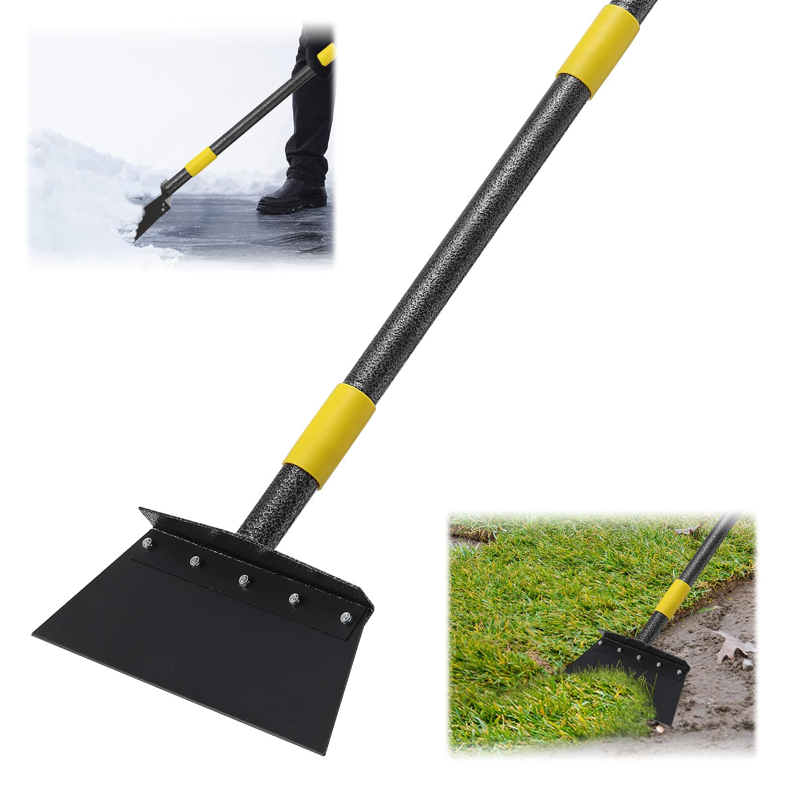 garden cleaning shovel 6034 multifunctional flat shovel heavy duty manual weeder metal floor scraper garden tool for lawn edging digging weedingscraping ice remove