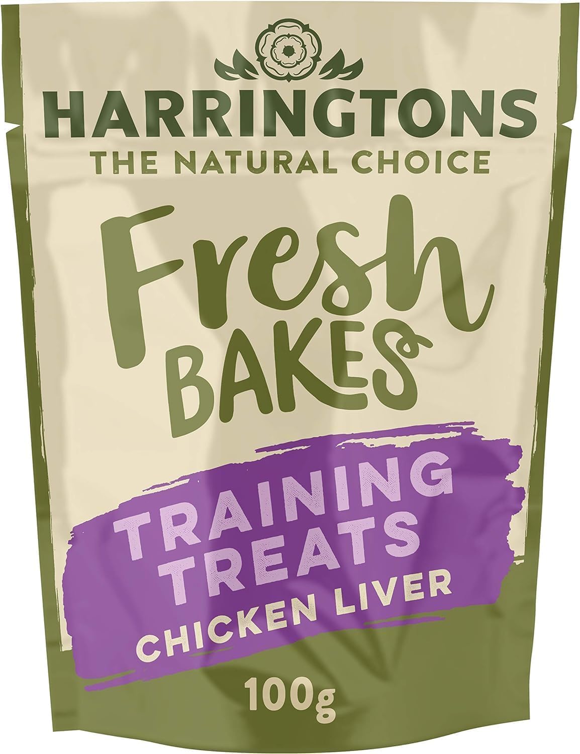 Fresh Bakes Grain Free Chicken Liver Training Dog Treats 100g (Pack of 9) - Gently Oven Baked