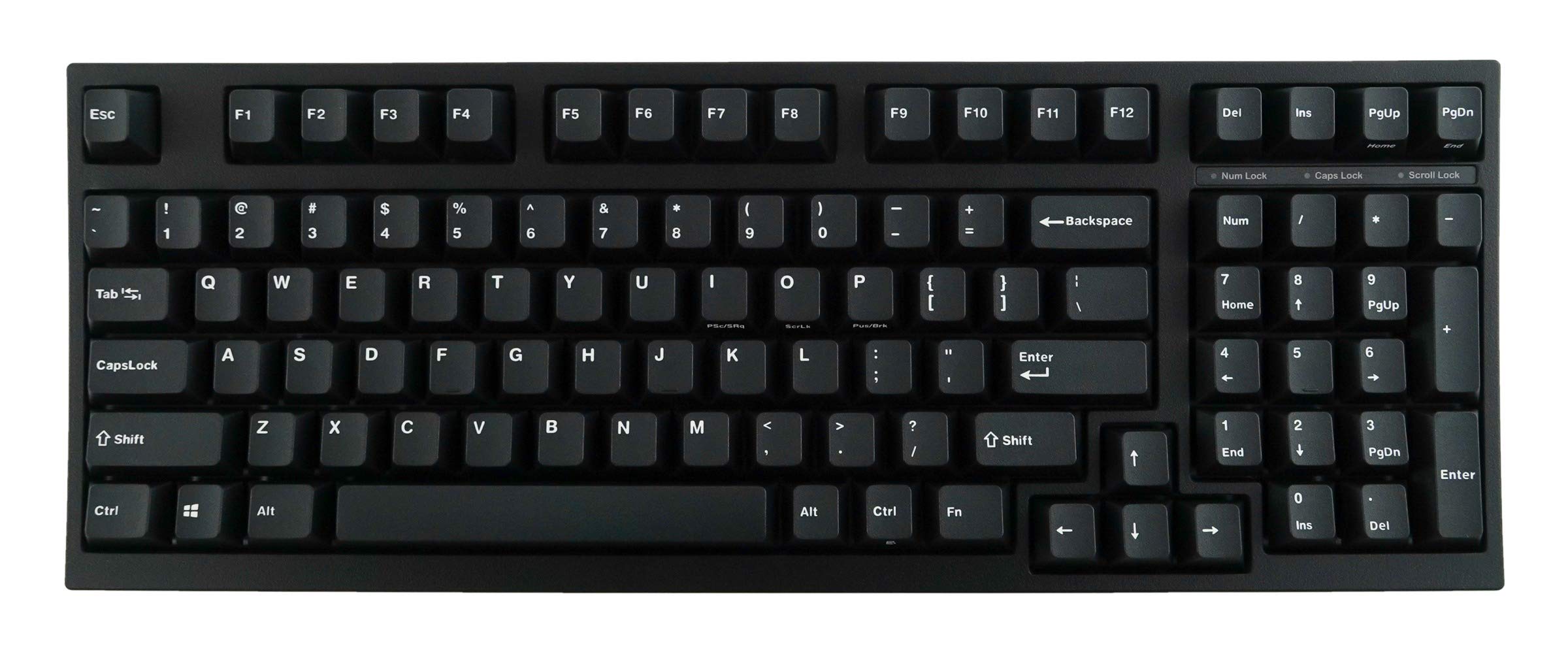 Leopold FC980M Black PD Double Shot PBT Mechanical Keyboard (Cherry MX Black)