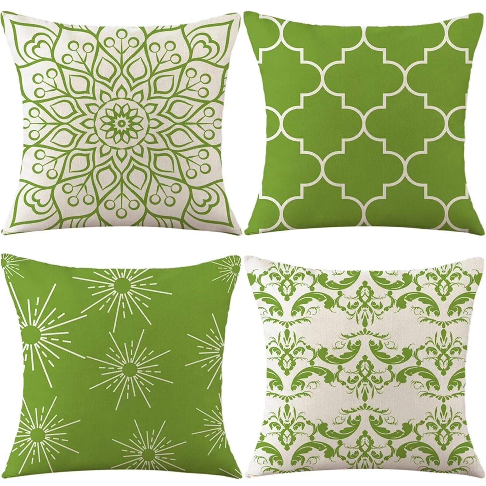 DUTACK Federe Cuscini Divano 65x65cm Set di 4 Copricuscini Divano Decorativi Moderni Boemo Doppio lato Soft Quadrati Decor Fodere per Cuscini per Divano Sedia Camera da Letto Cuscini Arredo VH-135