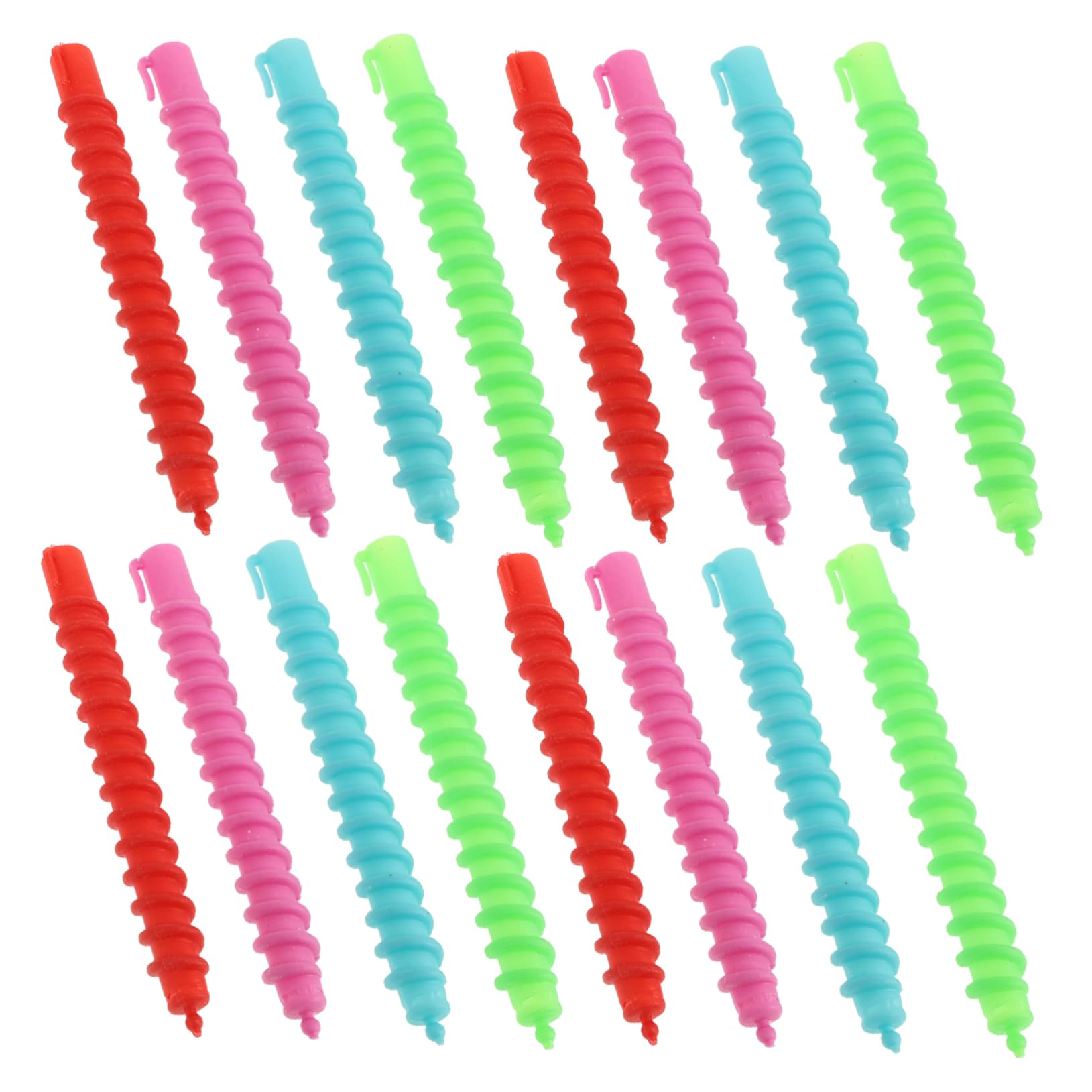 BESTYASH 60pezzi Bigodini Sostituibili per Permanente Bigodini Medi per Capelli Lunghi Spirale per Arricciare Capelli Colore Casuale