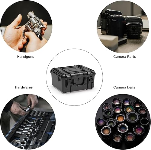 Miniatura 5 de Ant Mag Funda rígida impermeable con espuma personalizable portátil para cámara, dron, equipo, herramientas, funda protectora de viaje para