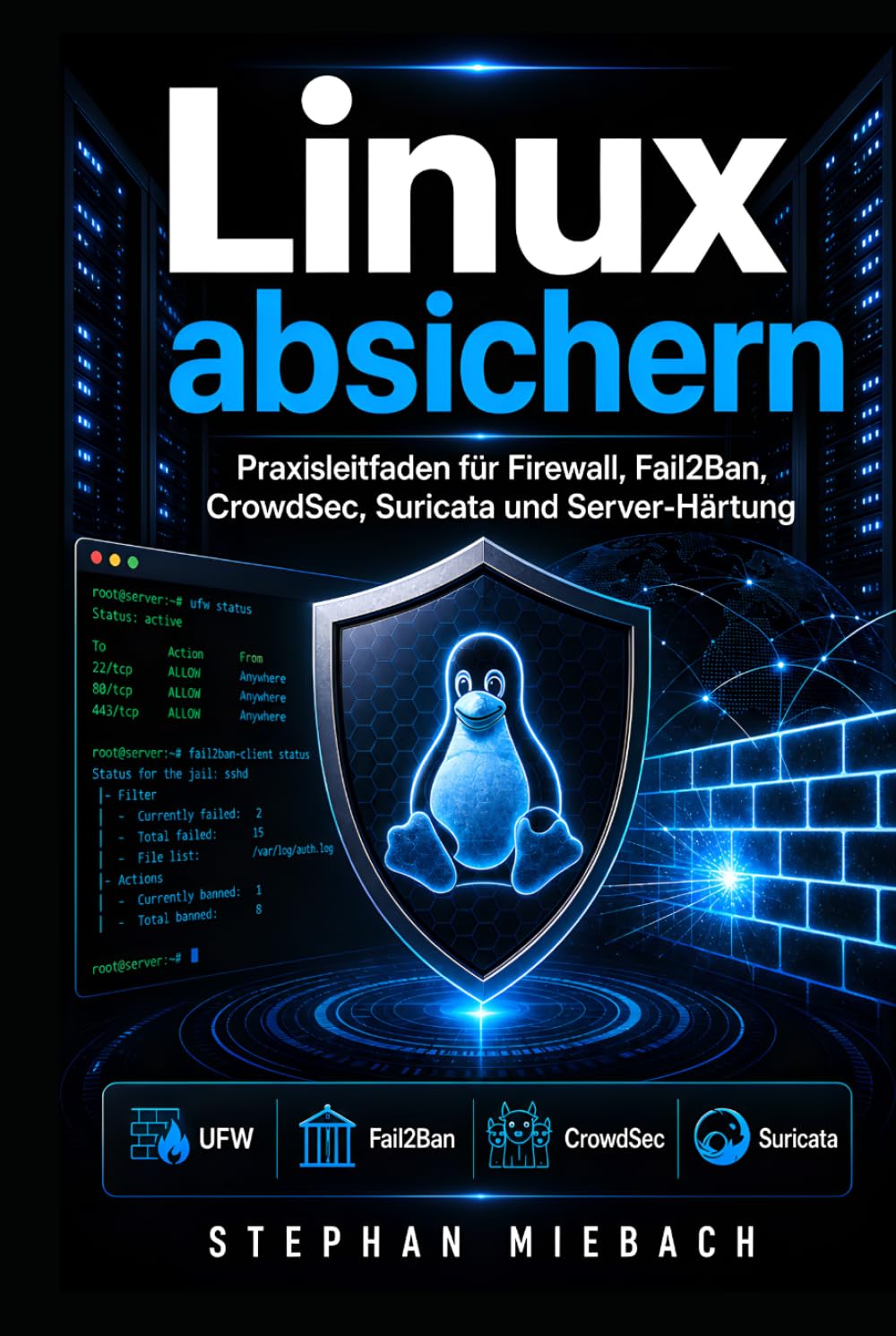 Linux absichern: Praxisleitfaden für Firewall, Fail2Ban, CrowdSec, Suricata und Server-Härtung