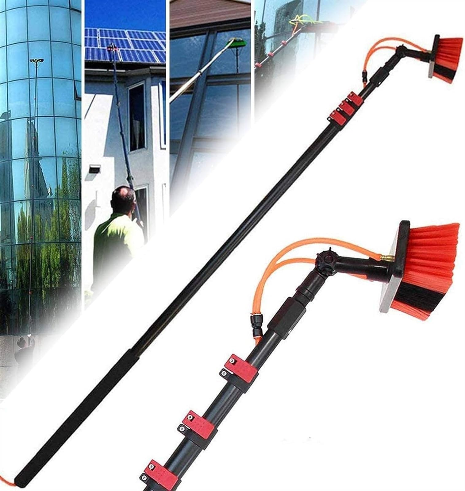 Outils de nettoyage de toit de véranda extensibles pour une clarté parfaite